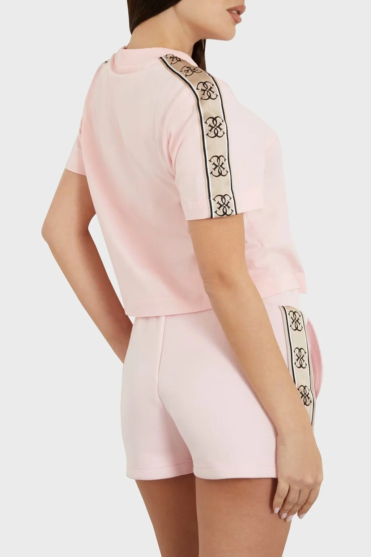 Guess Britney Pamuklu Relaxed Fit V3RI08I3Z14 Bayan T Shirt V3RI08 I3Z14 G615 PUDRA - 2