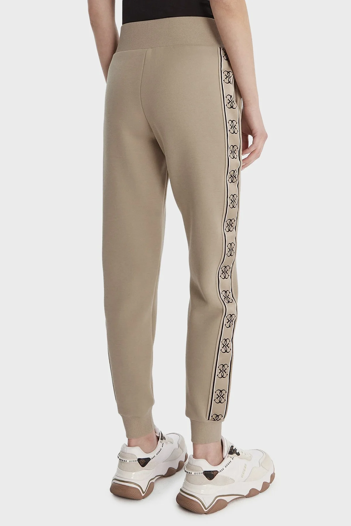 Guess Britney Slim Fit Logolu Normal Bel V2YB15KB3P2 Bayan Pantolon V2YB15 KB3P2 G1CA BEJ - 3