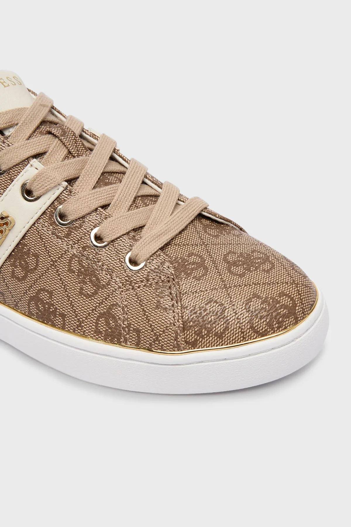 Guess Britz 4G Logolu Sneaker FLFBTZFAL12 Bayan Ayakkabı FLFBTZ FAL12 BEIGE BEJ - 12