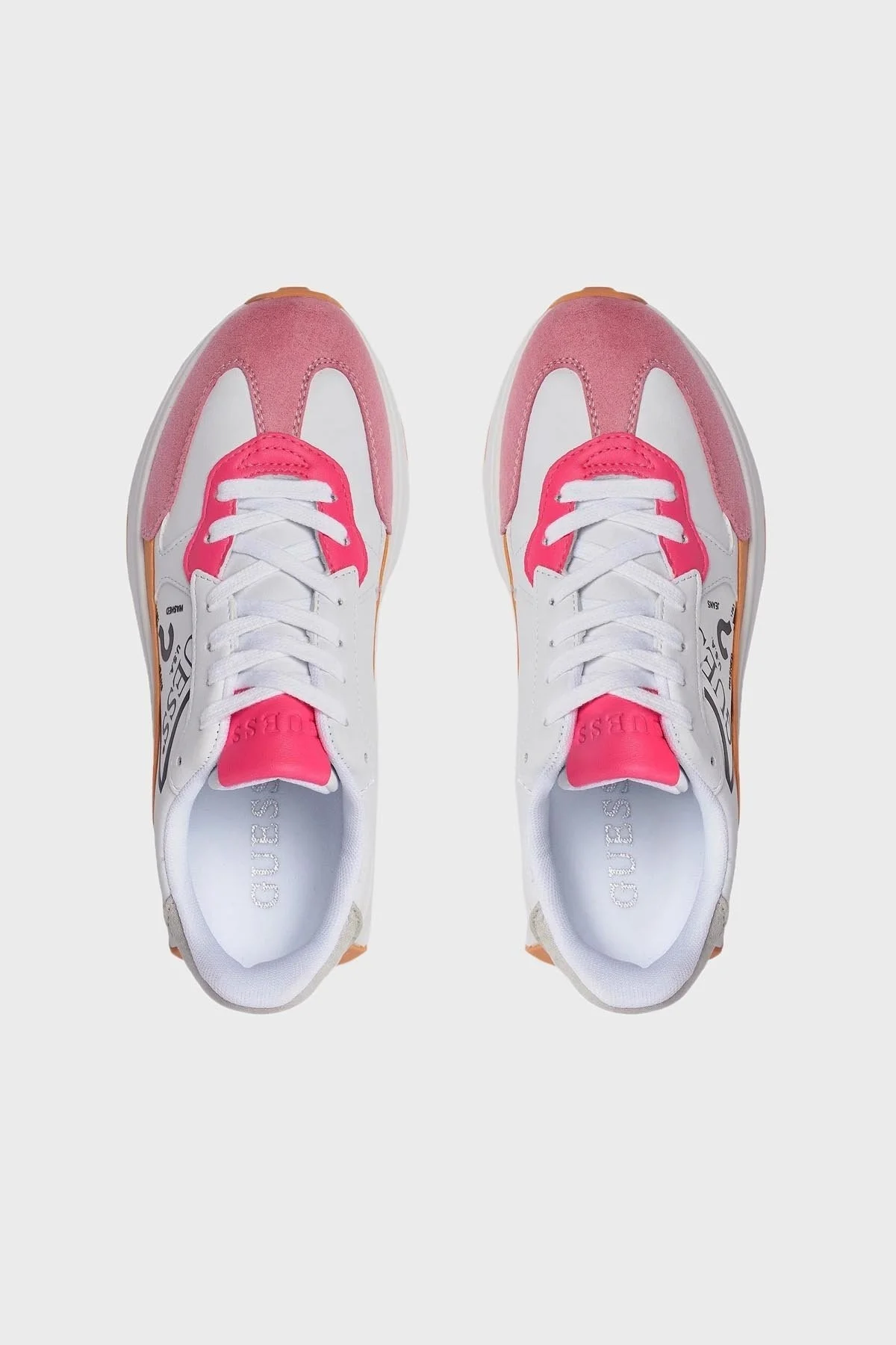 Guess Calebb7 Logolu Kalın Tabanlı Sneaker FLPCB7ELE12WHIPI Bayan Ayakkabı FLPCB7ELE12 WHIPI BEYAZ-PEMBE - 5