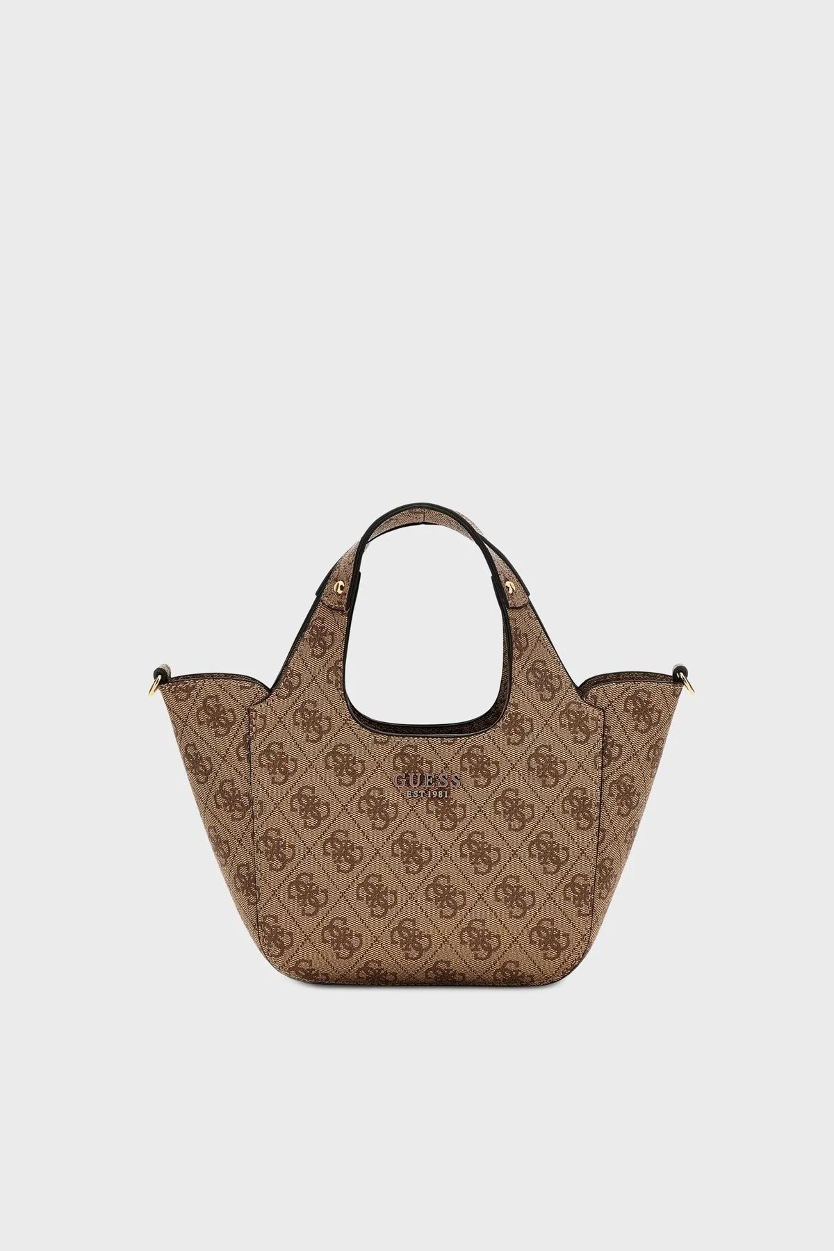 Guess Calista 4G Logolu Çıkarılabilir Askılı HWSG7334750 Bayan Çanta HWSG73 34750 LTL KAHVE - 3
