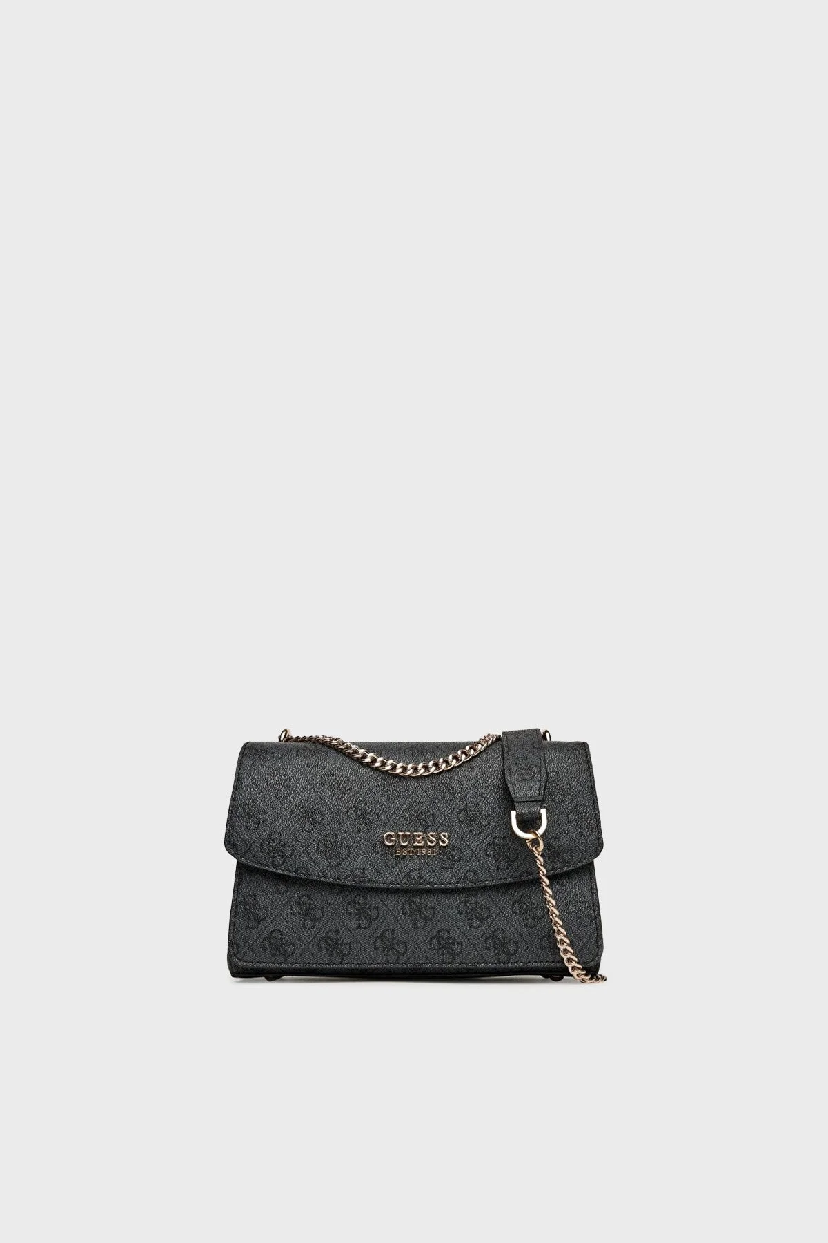 Guess Calista 4G Logolu Zincir Askılı HWSG7334210 Bayan Çanta HWSG73 34210 CLO ANTRASİT - 1