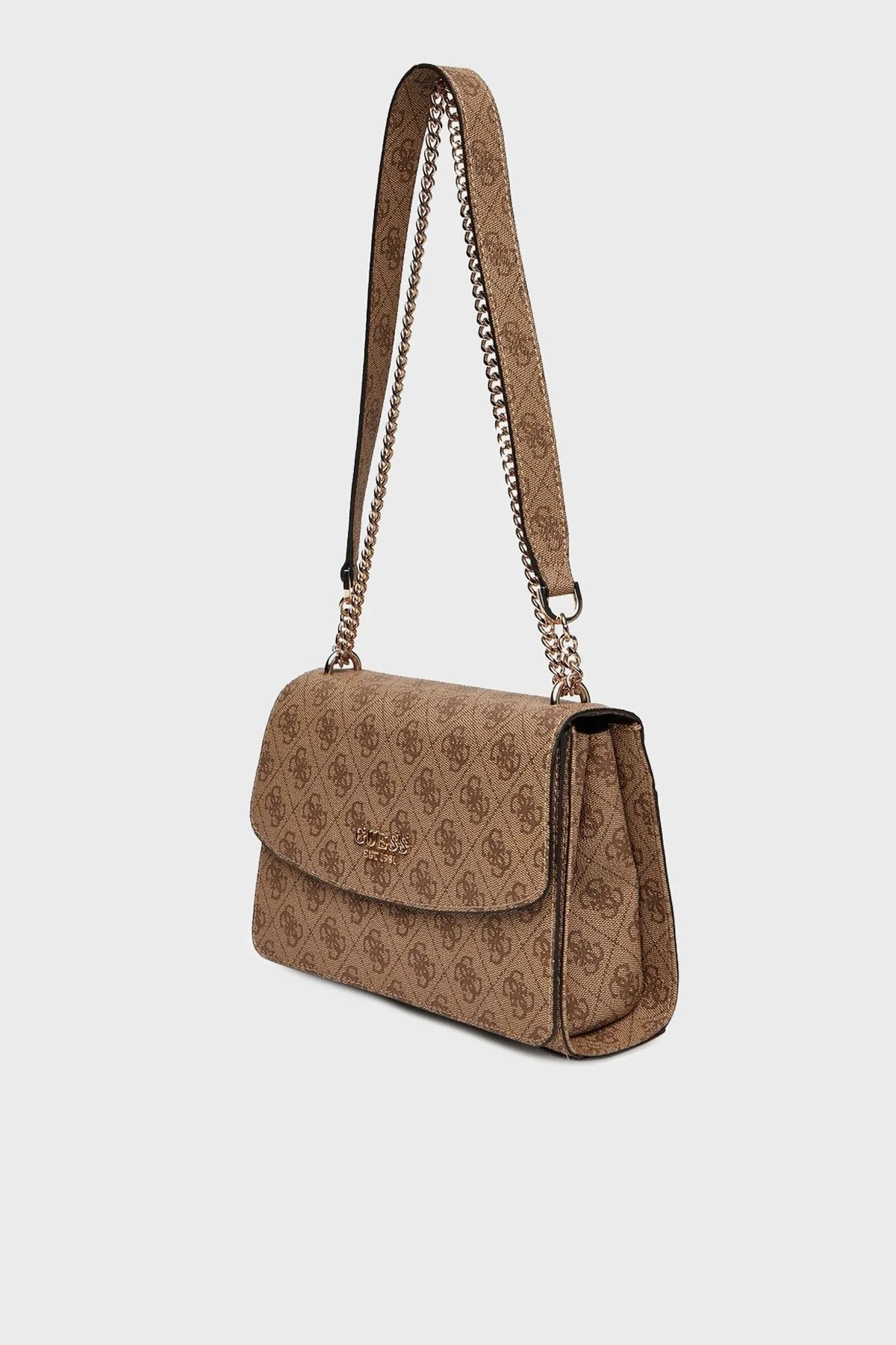 Guess Calista 4G Logolu Zincir Askılı HWSG7334210 Bayan Çanta HWSG73 34210 LTL KAHVE - 3