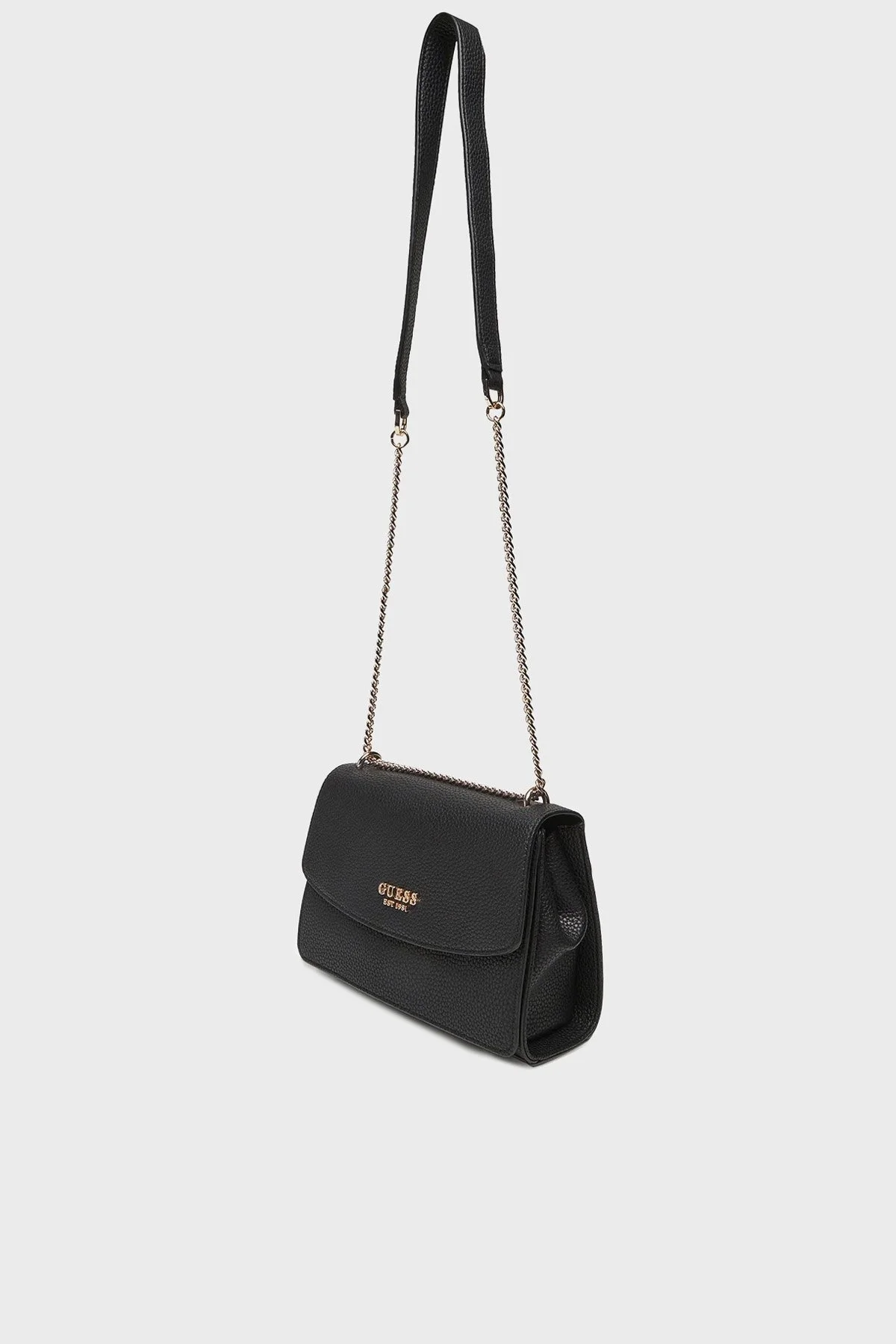 Guess Calista Logolu Ayarlanabilir Zincir Askılı HWBG7334210 Bayan Çanta HWBG73 34210 BLA SİYAH - 5