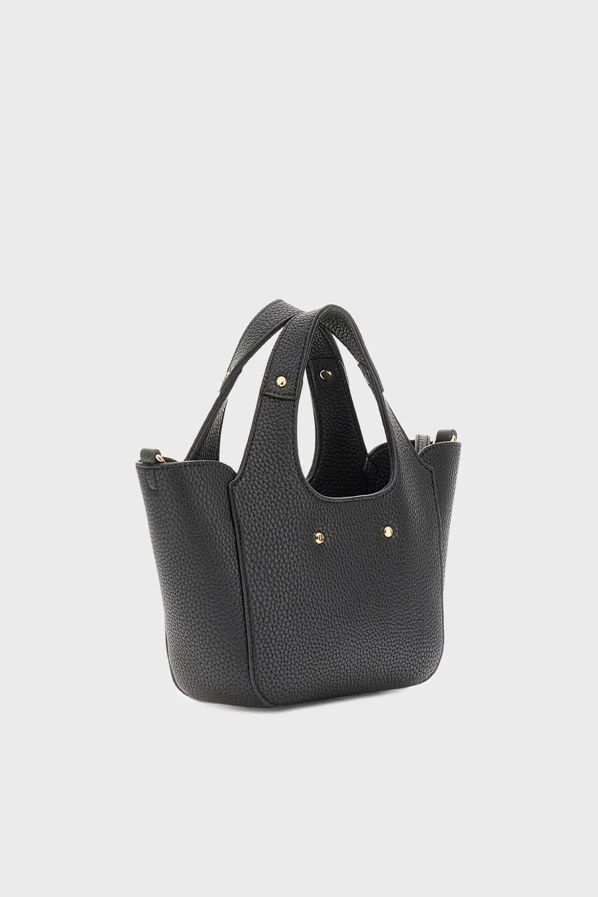 Guess Calista Logolu Çıkarılabilir Askılı Mini HWBG7334750 Bayan Çanta HWBG73 34750 BLA SİYAH - 2