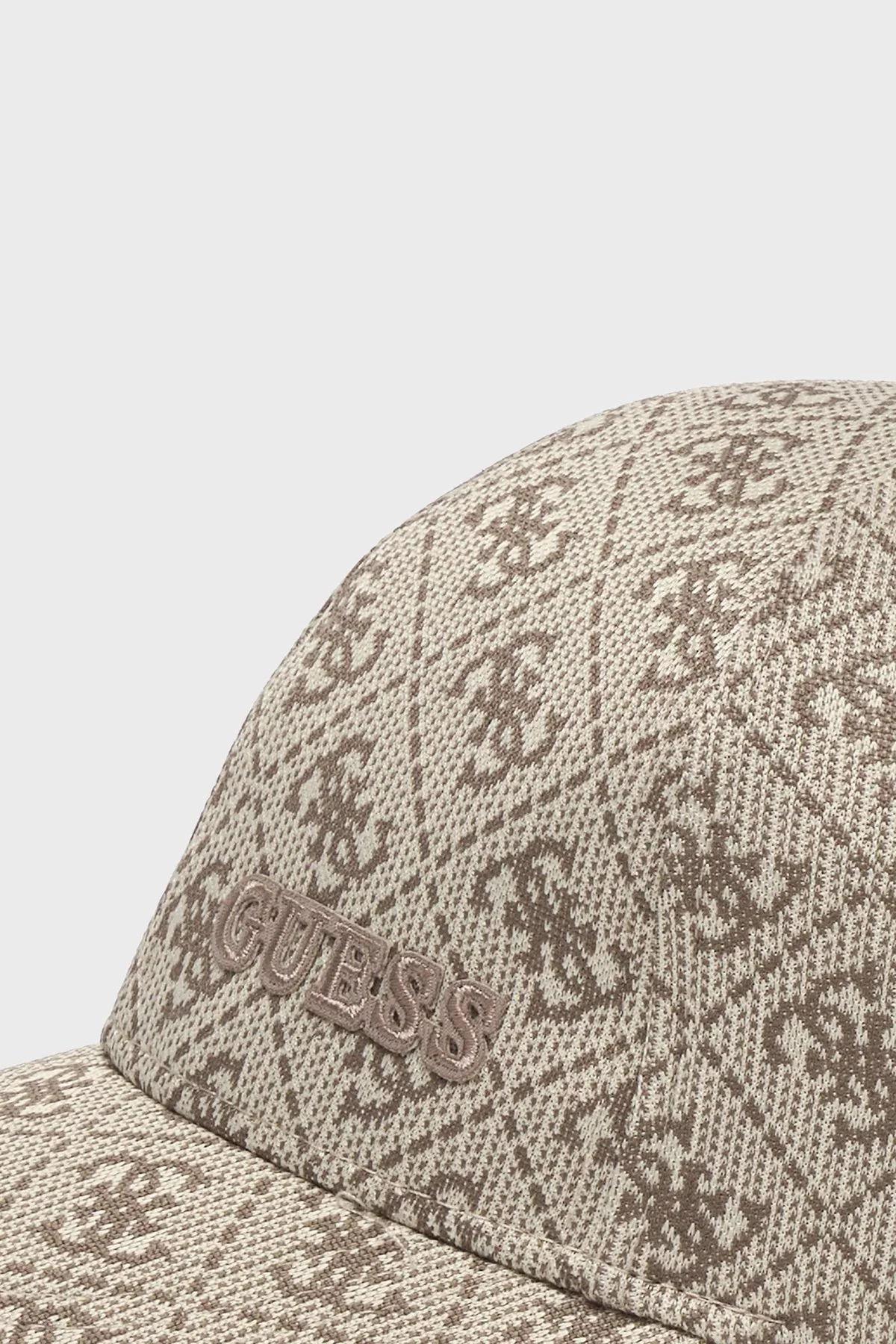 Guess Calliope Pamuk Karışımlı 4G Logolu V6GZ04K3283 Bayan Şapka V6GZ04 K3283 FMC4 SÜTLÜ KAHVE - 3