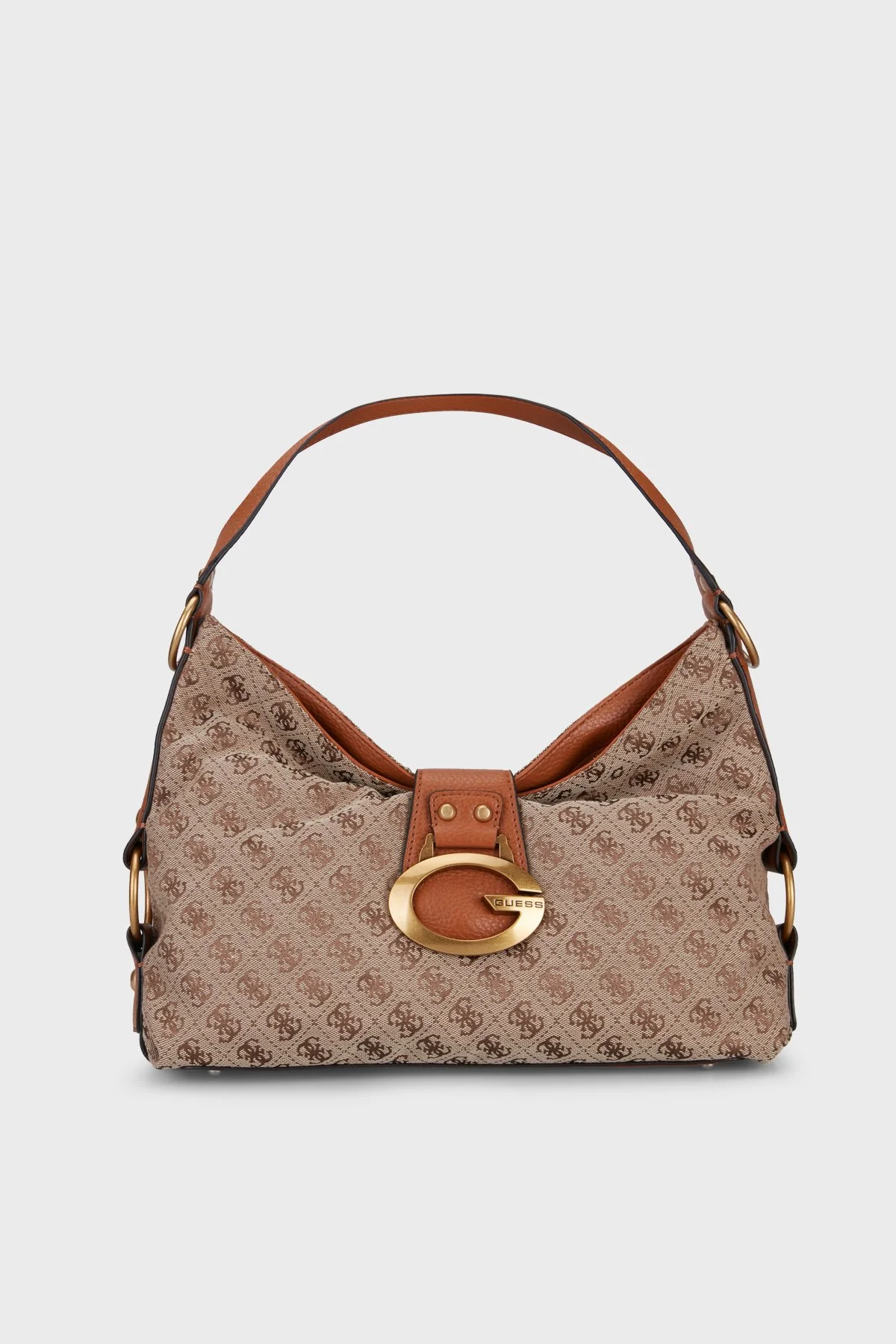 Guess Camden Logolu Omuz Askılı HWJJ938180 Kadın Çanta HWJJ93 8180 LLG Kahve - 1