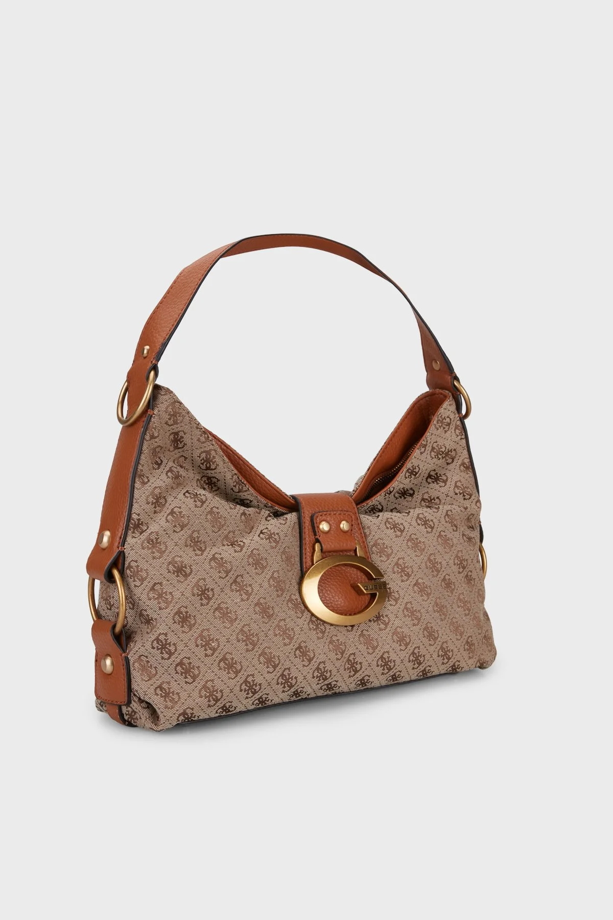 Guess Camden Logolu Omuz Askılı HWJJ938180 Kadın Çanta HWJJ93 8180 LLG Kahve - 3