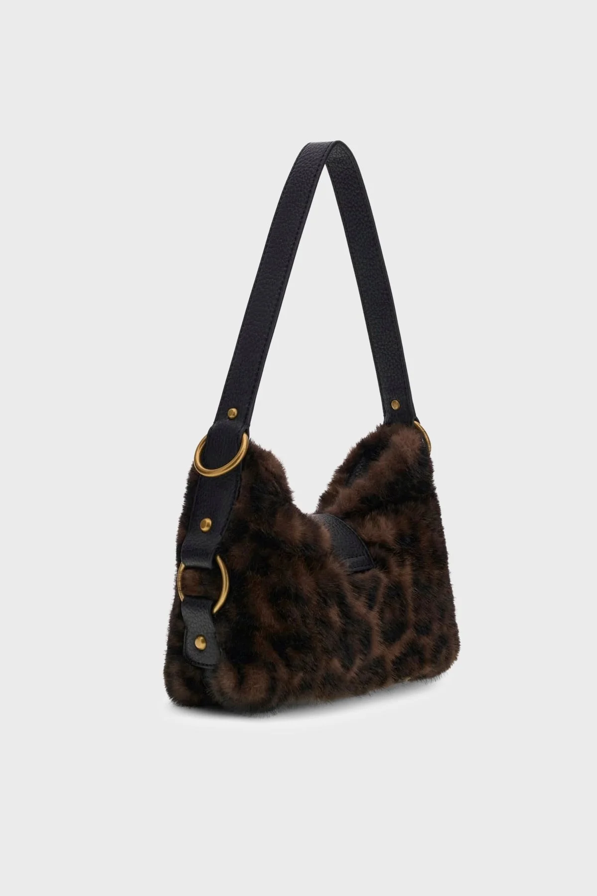 Guess Camden Yumuşak Peluşlu Omuz Askılı HWLB938720 Kadın Çanta HWLB93 8720 LEO Leopar - 3