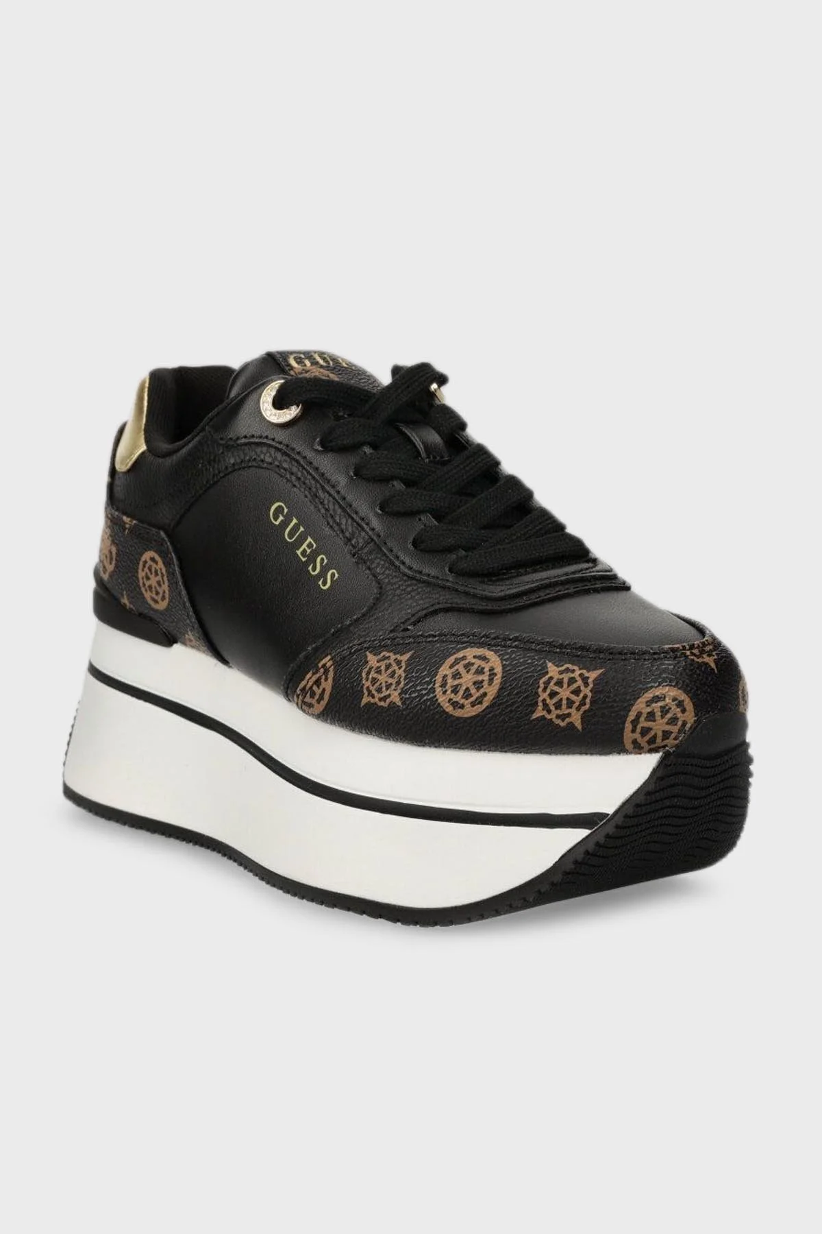 Guess Camrio4 Kalın Tabanlı Sneaker FLPCM4FAL12BLKBR Bayan Ayakkabı FLPCM4 FAL12 BLKBR SİYAH - 3