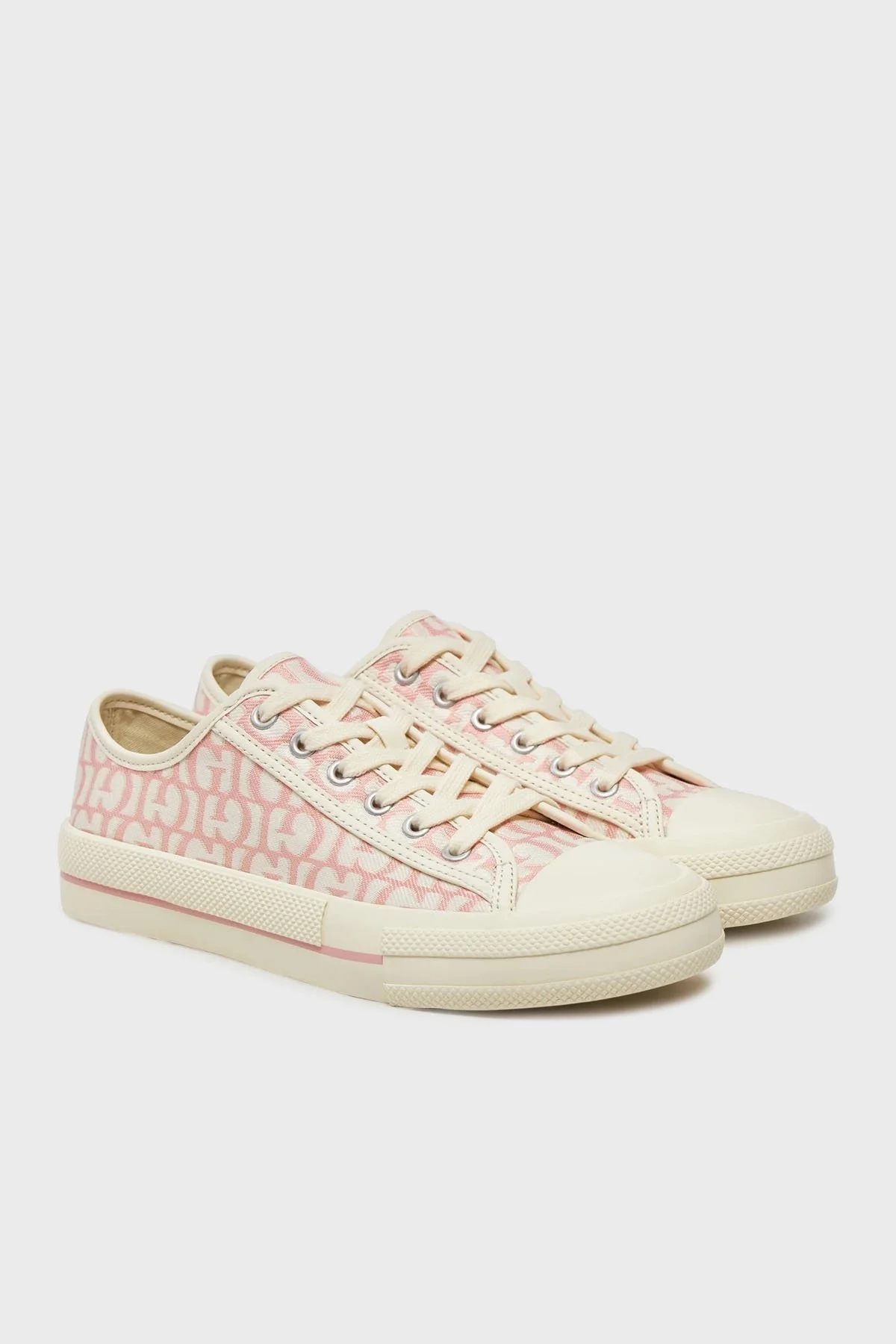 Guess Carey Desenli Sneaker FLPCARFAL12 Bayan Ayakkabı FLPCAR FAL12 PINK PEMBE - 2