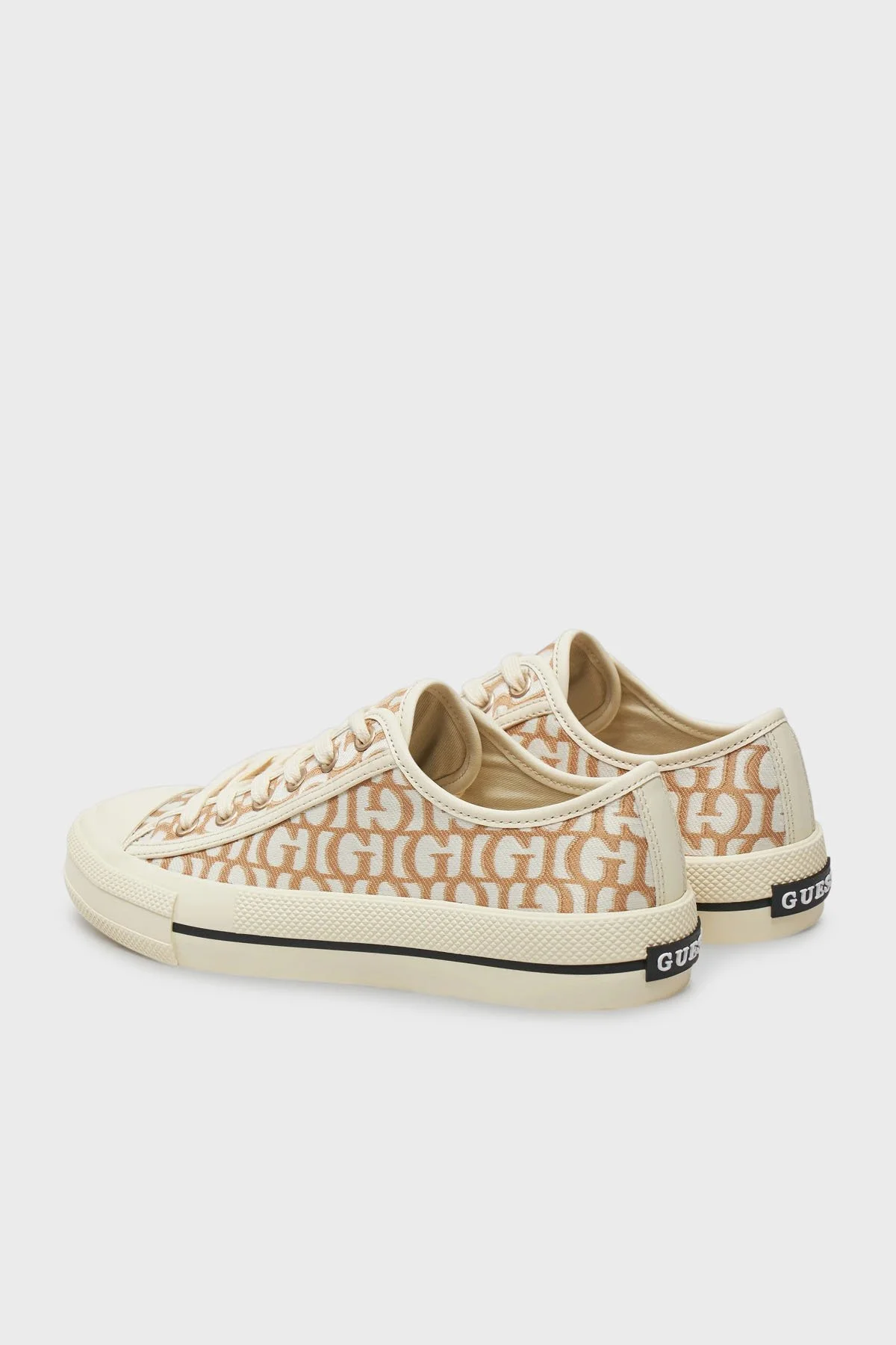 Guess Carey Logolu Bağcıklı Sneaker FLPCARFAL12 Bayan Ayakkabı FLPCAR FAL12 GOLD ALTIN - 5
