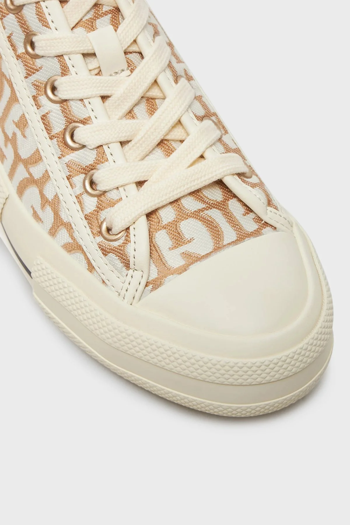 Guess Carey Logolu Bağcıklı Sneaker FLPCARFAL12 Kadın Ayakkabı FLPCAR FAL12 GOLD ALTIN - 4
