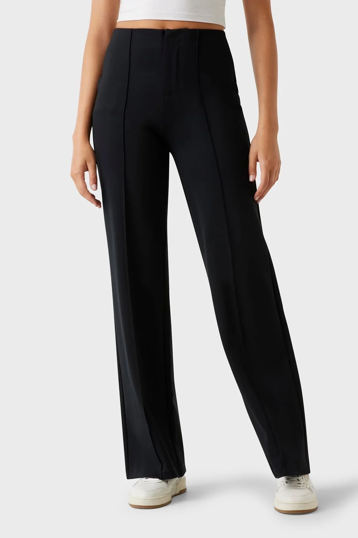 Guess Carla Çimalı Regular Fit Yüksek Bel Jogger V5YB11KCX42 Bayan Pantolon V5YB11 KCX42 JBLK SİYAH - 1