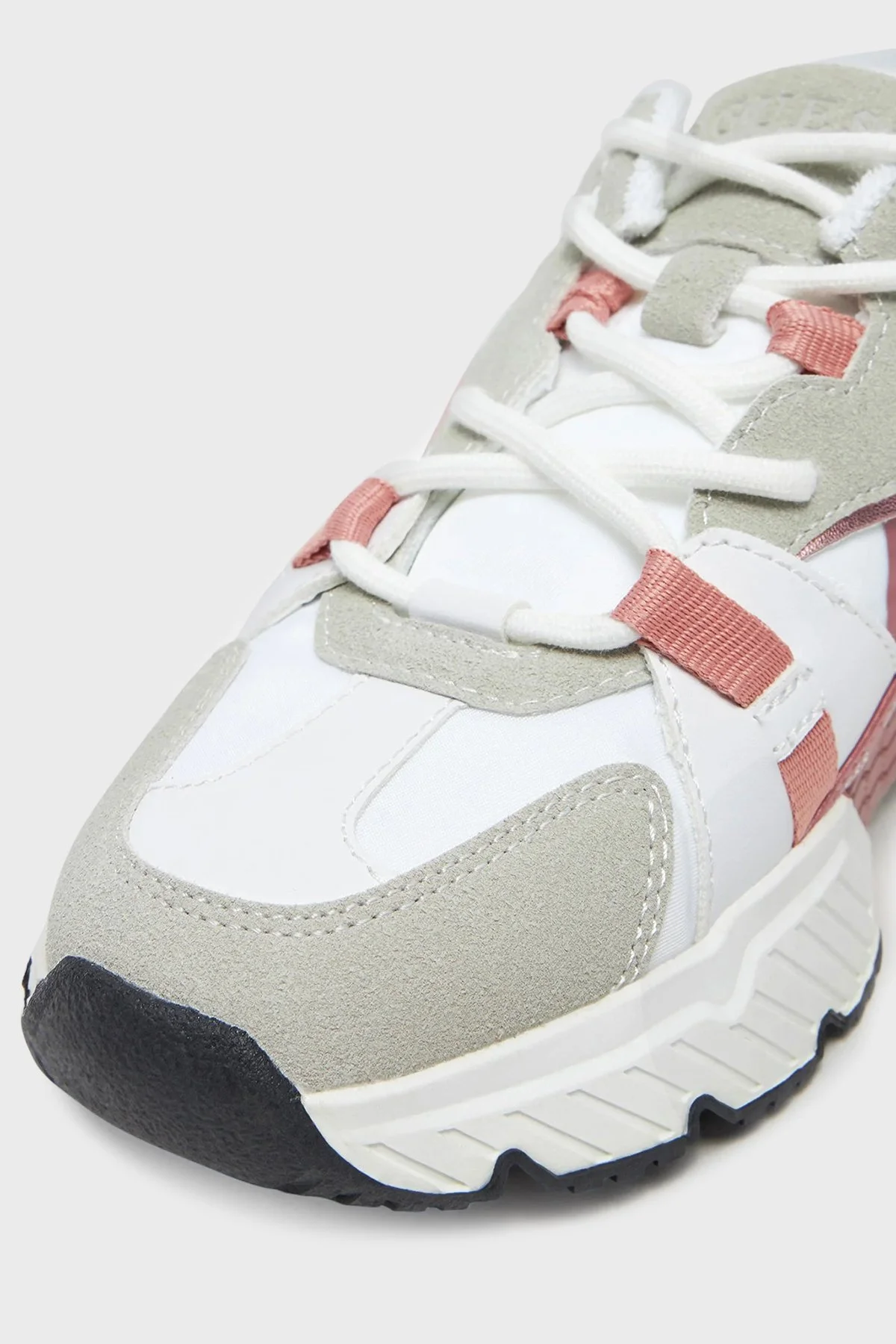 Guess Carlii5 Logolu Kalın Taban Sneaker FLJCARELE12 Bayan Ayakkabı FLJCAR ELE12 WHIPI BEYAZ-PEMBE - 11