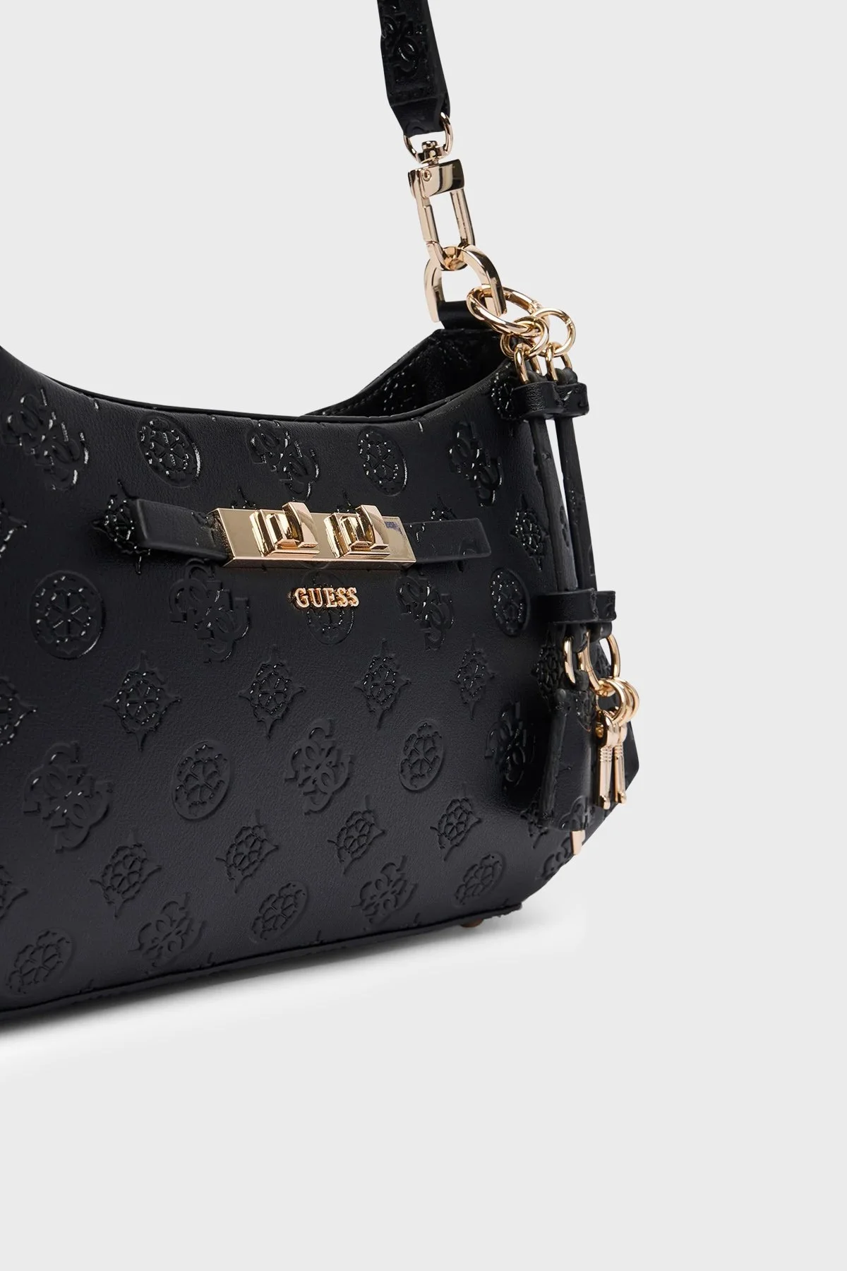 Guess Carmella 4G Logolu Omuz Askılı HWPD2225180 Kadın Çanta HWPD22 25180 BLO Siyah - 6