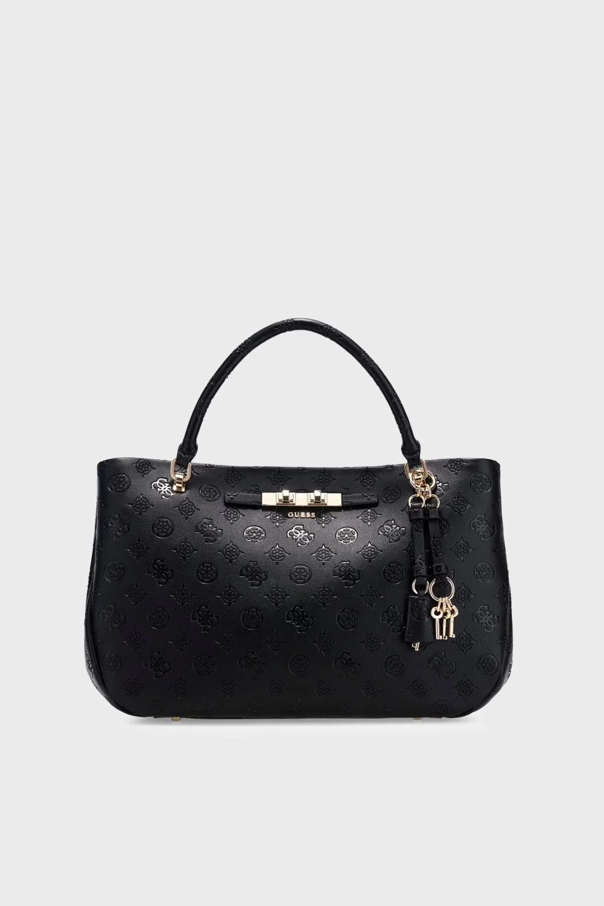 Guess Carmella Logolu Çıkarılabilir Askılı HWPD2225060 Kadın Çanta HWPD22 25060 BLO Siyah - 1