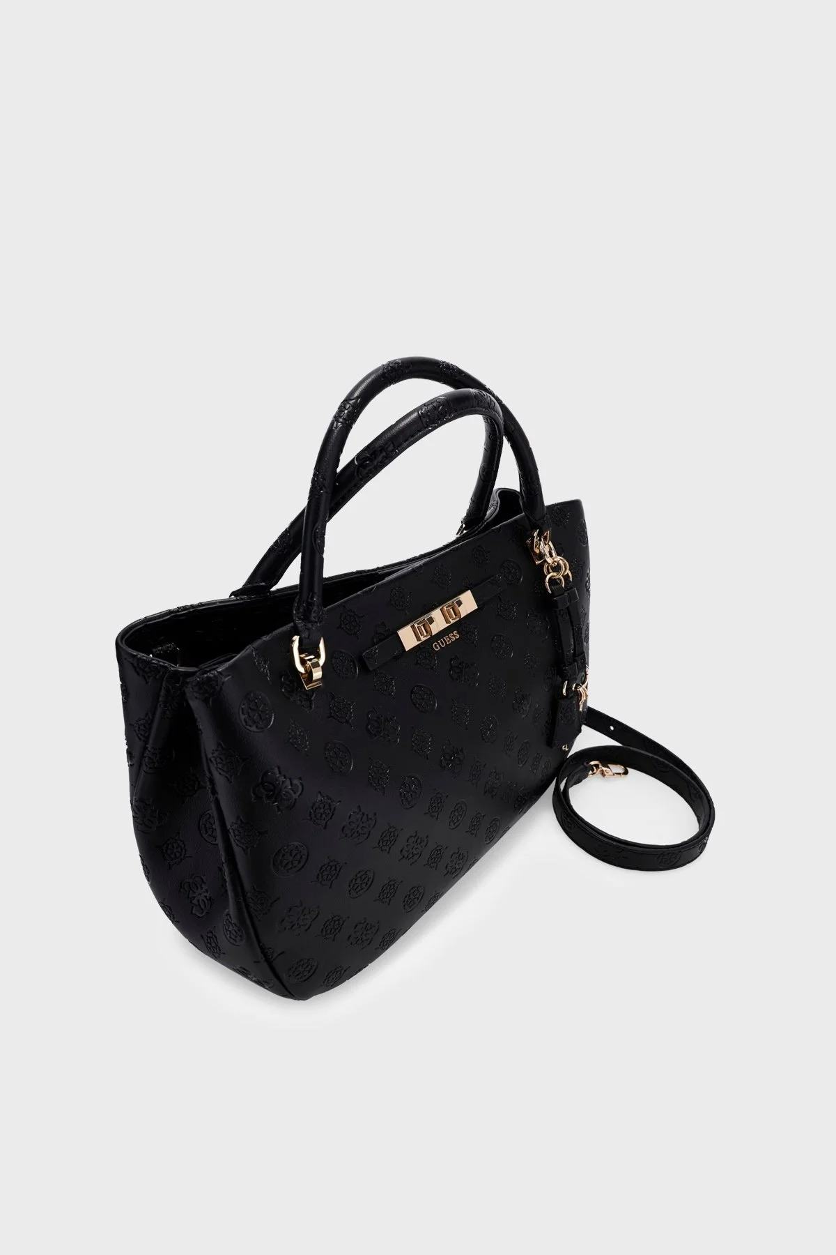 Guess Carmella Logolu Çıkarılabilir Askılı HWPD2225060 Kadın Çanta HWPD22 25060 BLO Siyah - 6