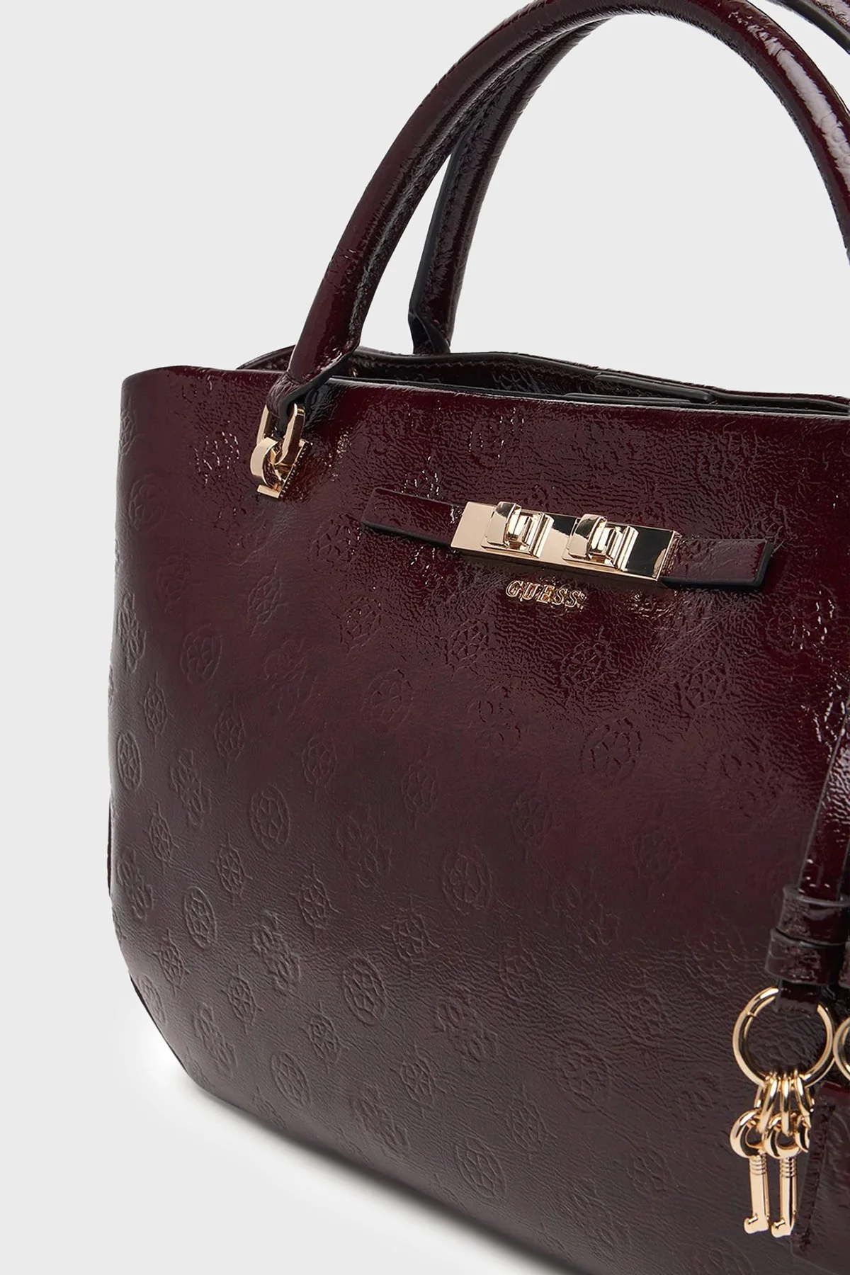 Guess Carmella Logolu Çıkarılabilir Askılı HWPT2225050 Kadın Çanta HWPT22 25050 BDL Bordo - 6