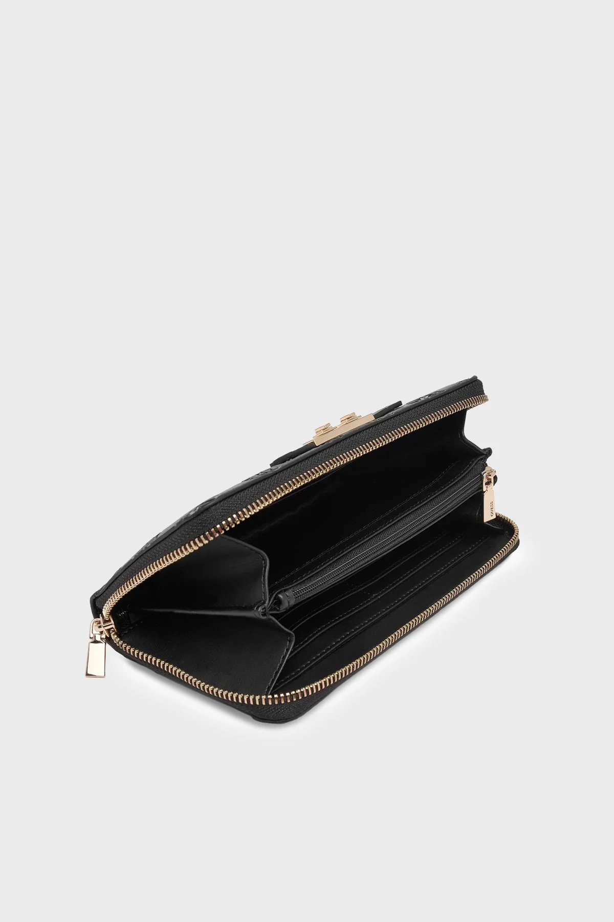 Guess Carmella Logolu Fermuarlı SWPD2225146 Kadın Cüzdan SWPD22 25146 BLO Siyah - 3