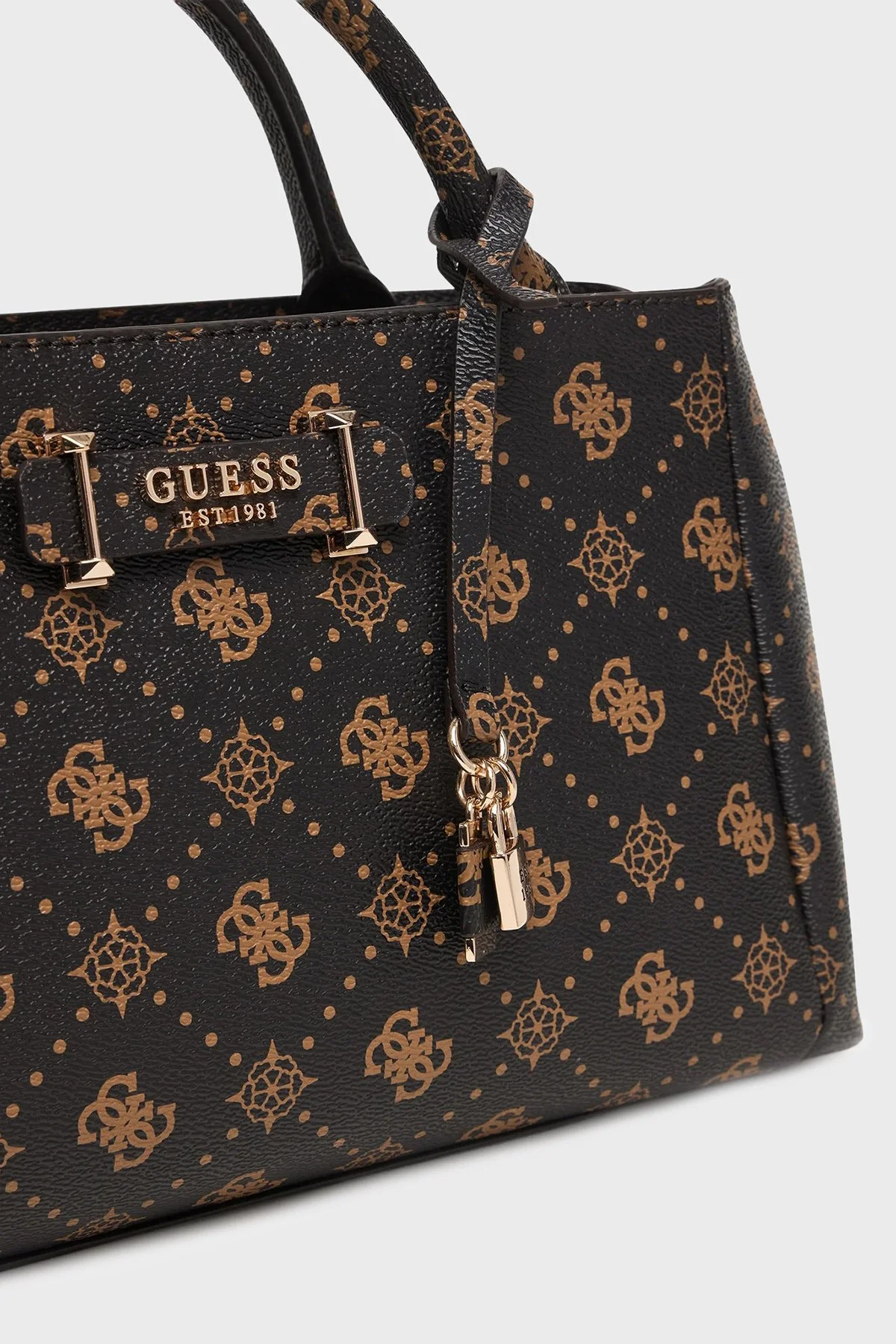 Guess Carrie Logo Çıkarılabilir Askılı HWGP9898060 Bayan Çanta HWGP98 98060 ESL KAHVE - 3