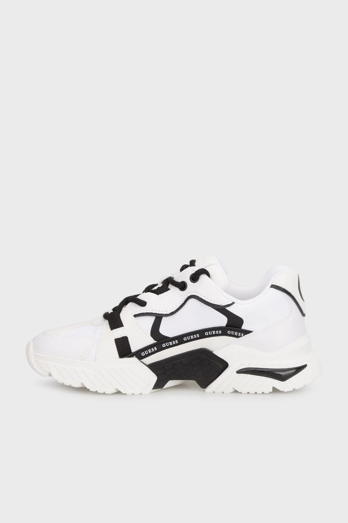 Guess Carrli Logolu Sneaker FLGCAIFAB12 Bayan Ayakkabı FLGCAI FAB12 WHBLK BEYAZ-SİYAH - 2
