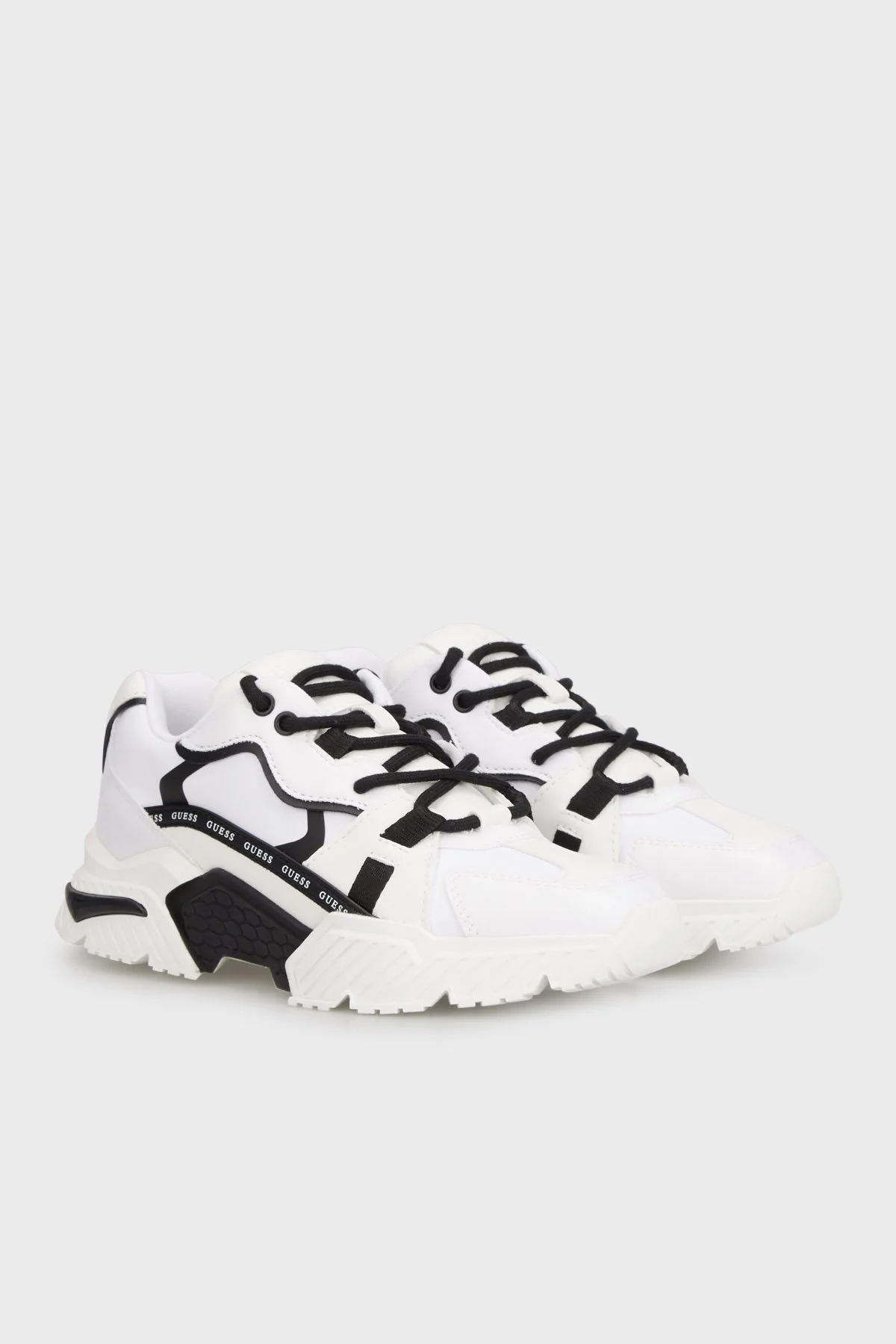 Guess Carrli Logolu Sneaker FLGCAIFAB12 Bayan Ayakkabı FLGCAI FAB12 WHBLK BEYAZ-SİYAH - 3