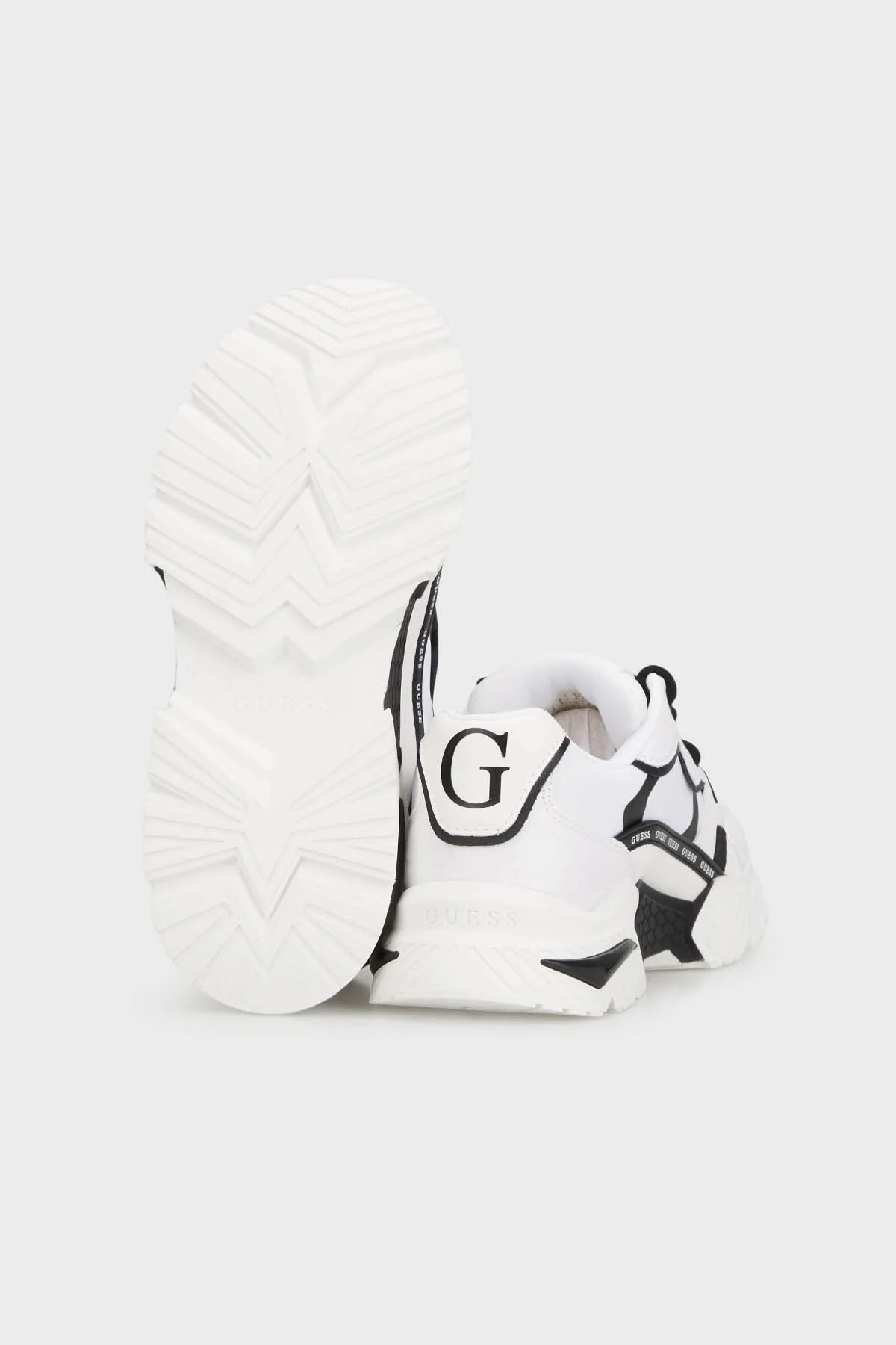 Guess Carrli Logolu Sneaker FLGCAIFAB12 Bayan Ayakkabı FLGCAI FAB12 WHBLK BEYAZ-SİYAH - 4
