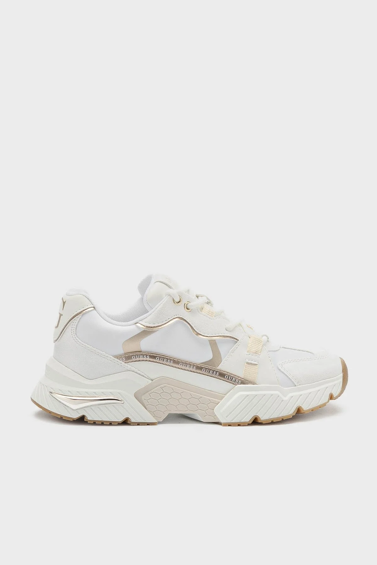 Guess Carrli Logolu Sneaker FLGCAIFAB12 Bayan Ayakkabı FLGCAI FAB12 WHISA BEYAZ - 1