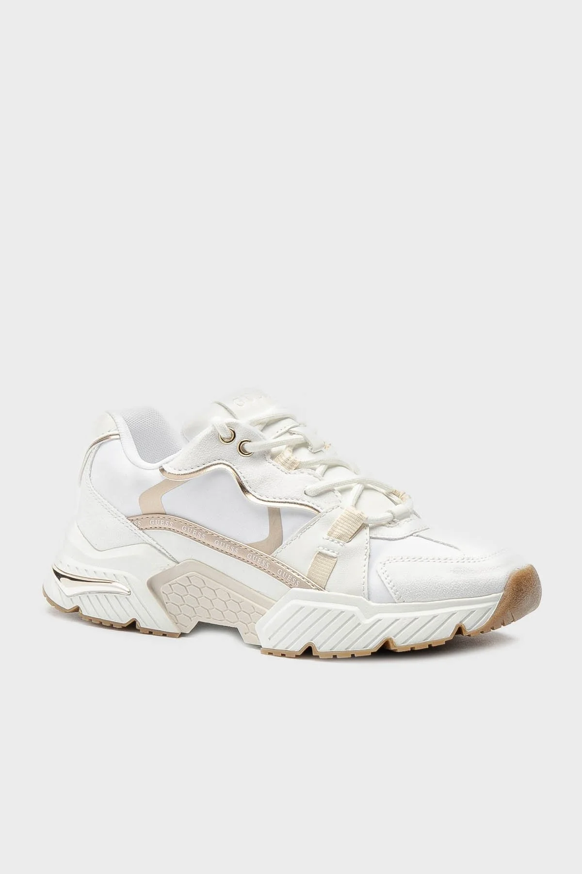 Guess Carrli Logolu Sneaker FLGCAIFAB12 Bayan Ayakkabı FLGCAI FAB12 WHISA BEYAZ - 3