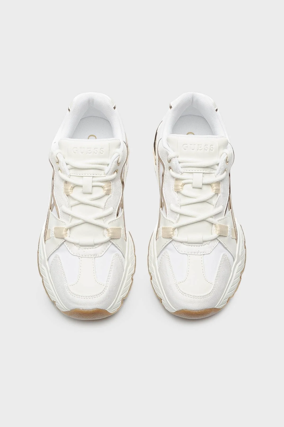 Guess Carrli Logolu Sneaker FLGCAIFAB12 Bayan Ayakkabı FLGCAI FAB12 WHISA BEYAZ - 4