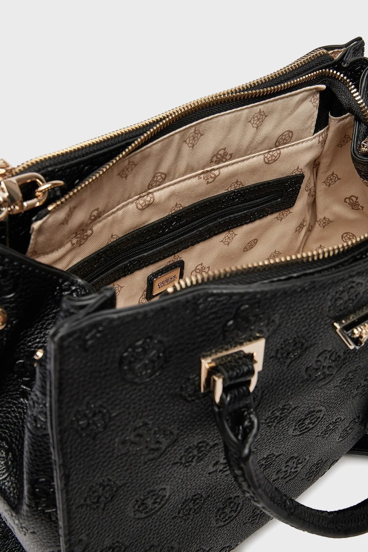 Guess Cewsidia Logolu Çıkarılabilir Askılı HWPG9349070 Bayan Çanta HWPG93 49070 BLA SİYAH - 3