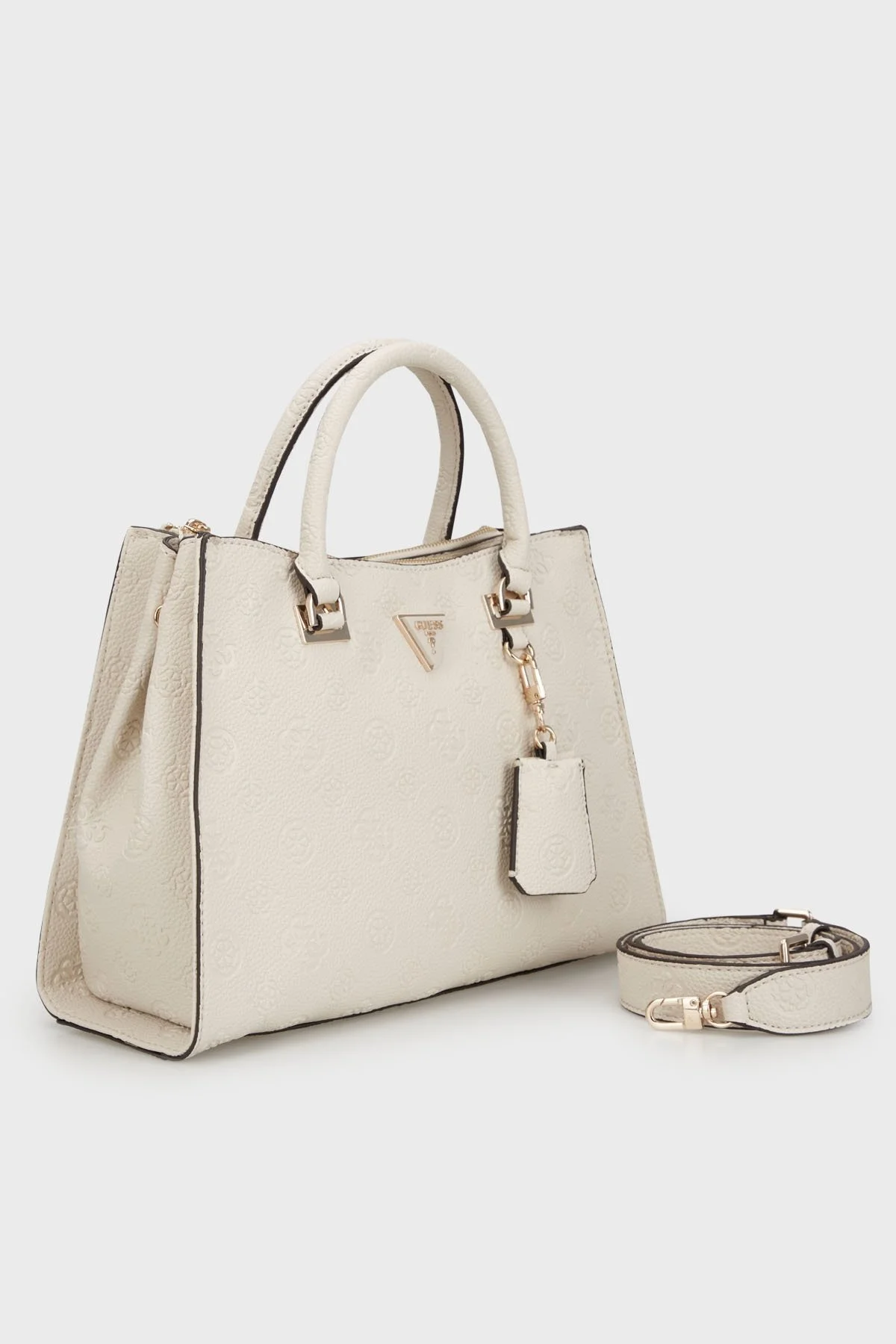 Guess Cewsidia Logolu Çıkarılabilir Askılı HWPG9349070 Bayan Çanta HWPG93 49070 BON TAŞ - 1