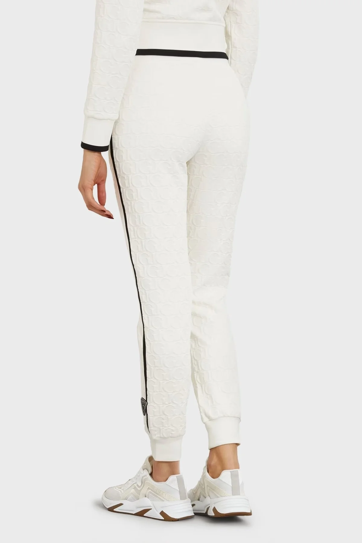 Guess Cheri Yüksek Bel Regular Fit Jogger V4RB08KBSL0 Bayan Pantolon V4RB08 KBSL0 F0AH BEYAZ - 3