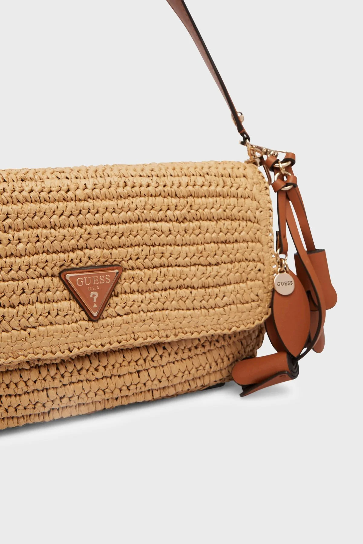 Guess Çıkarılabilir Askılı Hasır HWWG9923190 Kadın Çanta HWWG99 23190 NTC KAHVE - 4