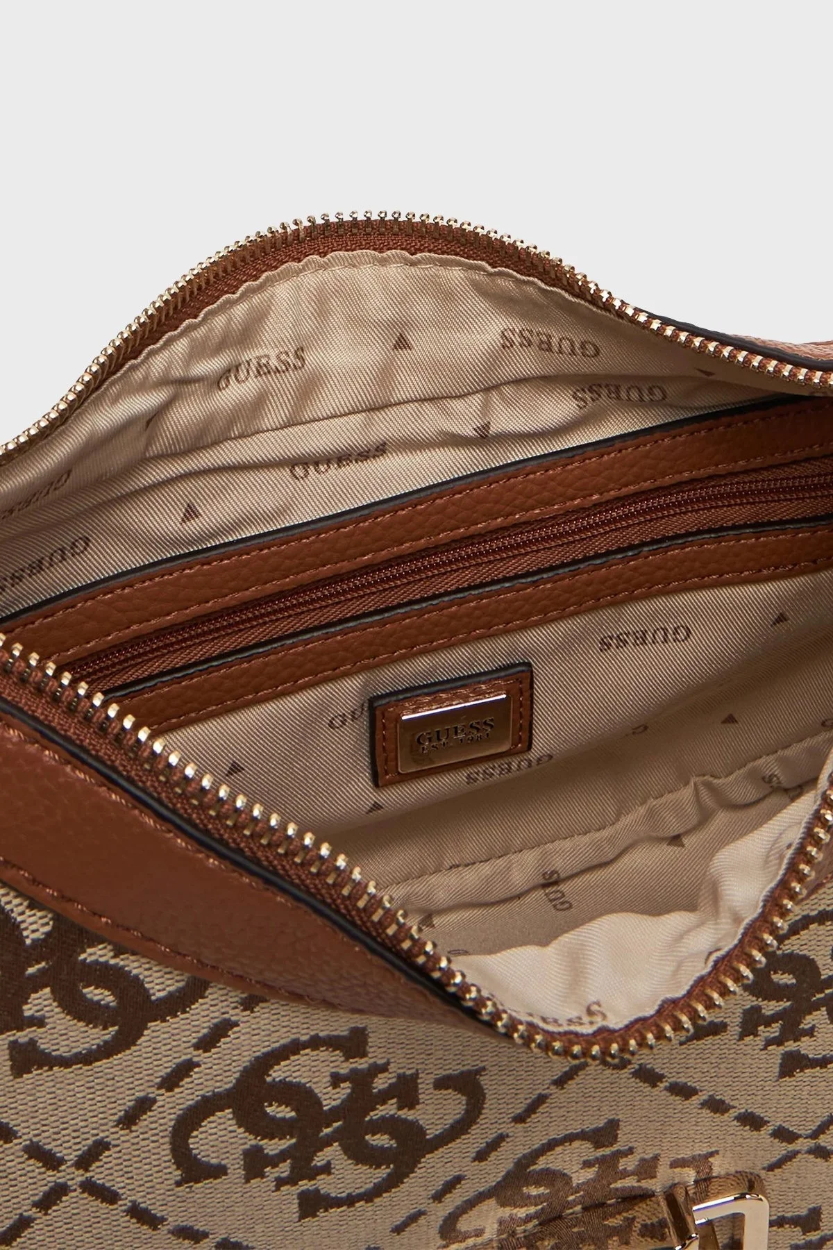 Guess Circe 4G Logo Baskılı Çıkarılabilir Askılı HWJO9642010 Bayan Çanta HWJO96 42010 LTL KAHVE - 7