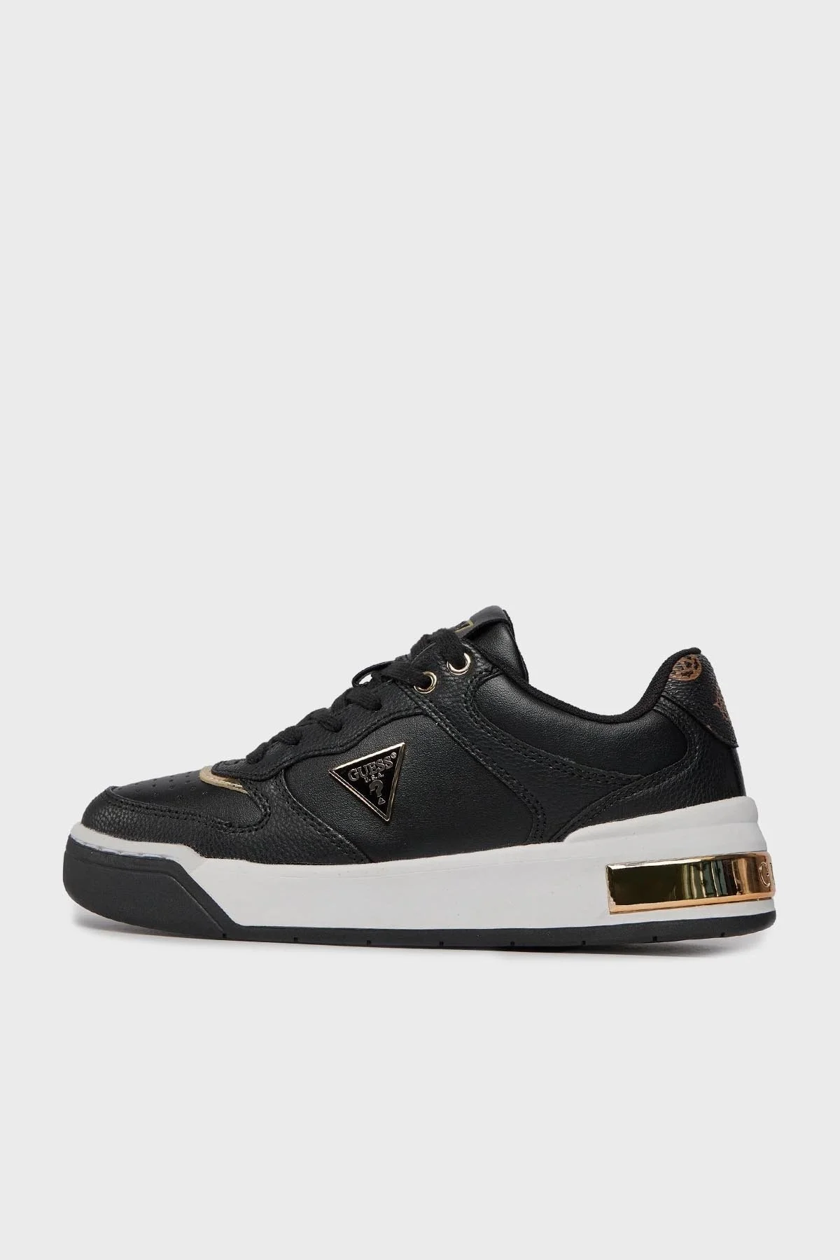 Guess Clarkz2 Logolu Sneaker FLPCLKFAL12BLKBR Bayan Ayakkabı FLPCLKFAL12 BLKBR SİYAH-GOLD - 2