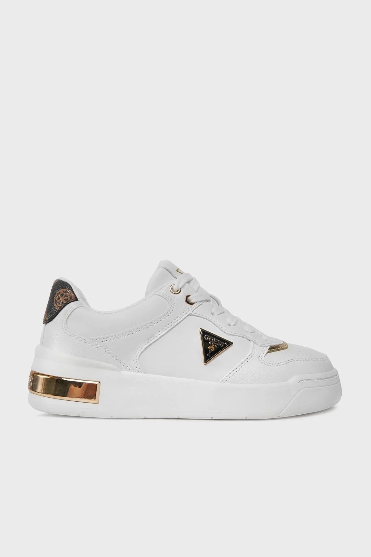 Guess Clarkz2 Logolu Sneaker FLPCLKFAL12WHITE Bayan Ayakkabı FLPCLKFAL12 WHITE BEYAZ - 1