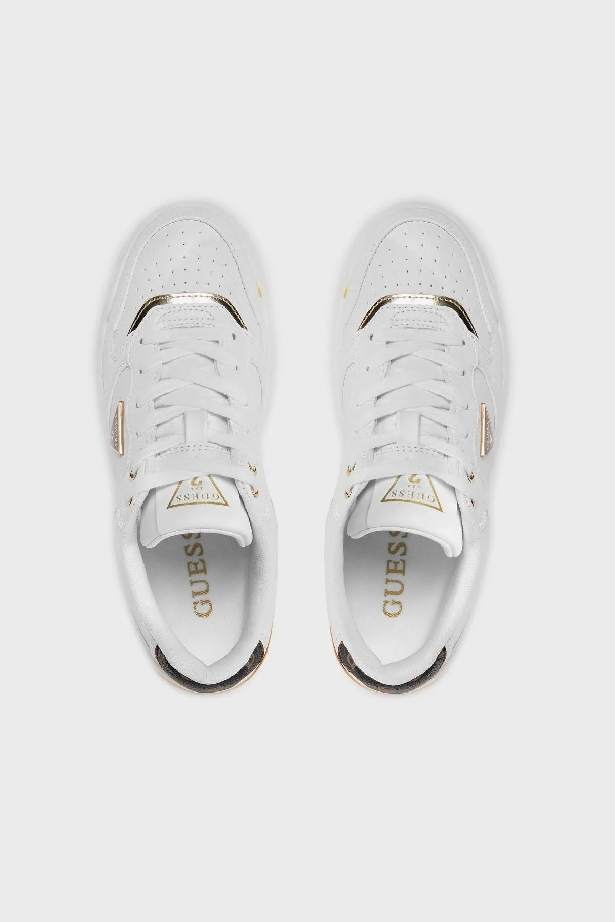 Guess Clarkz2 Logolu Sneaker FLPCLKFAL12WHITE Bayan Ayakkabı FLPCLKFAL12 WHITE BEYAZ - 5