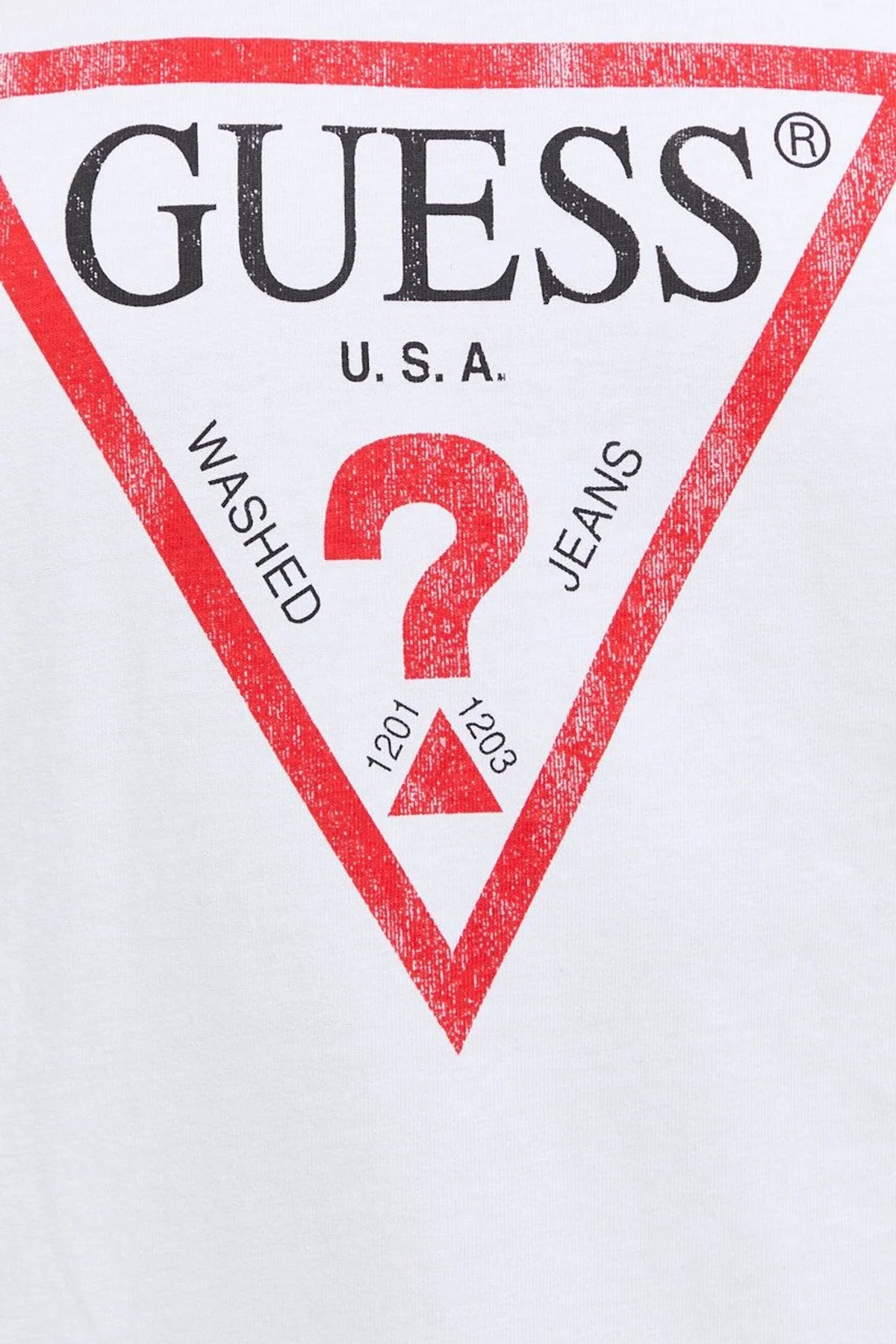 Guess Classic % 100 Pamuk Regular Fit Bisiklet Yaka Bayan T Shirt W2BI69K8FQ1 G011 BEYAZ - 4