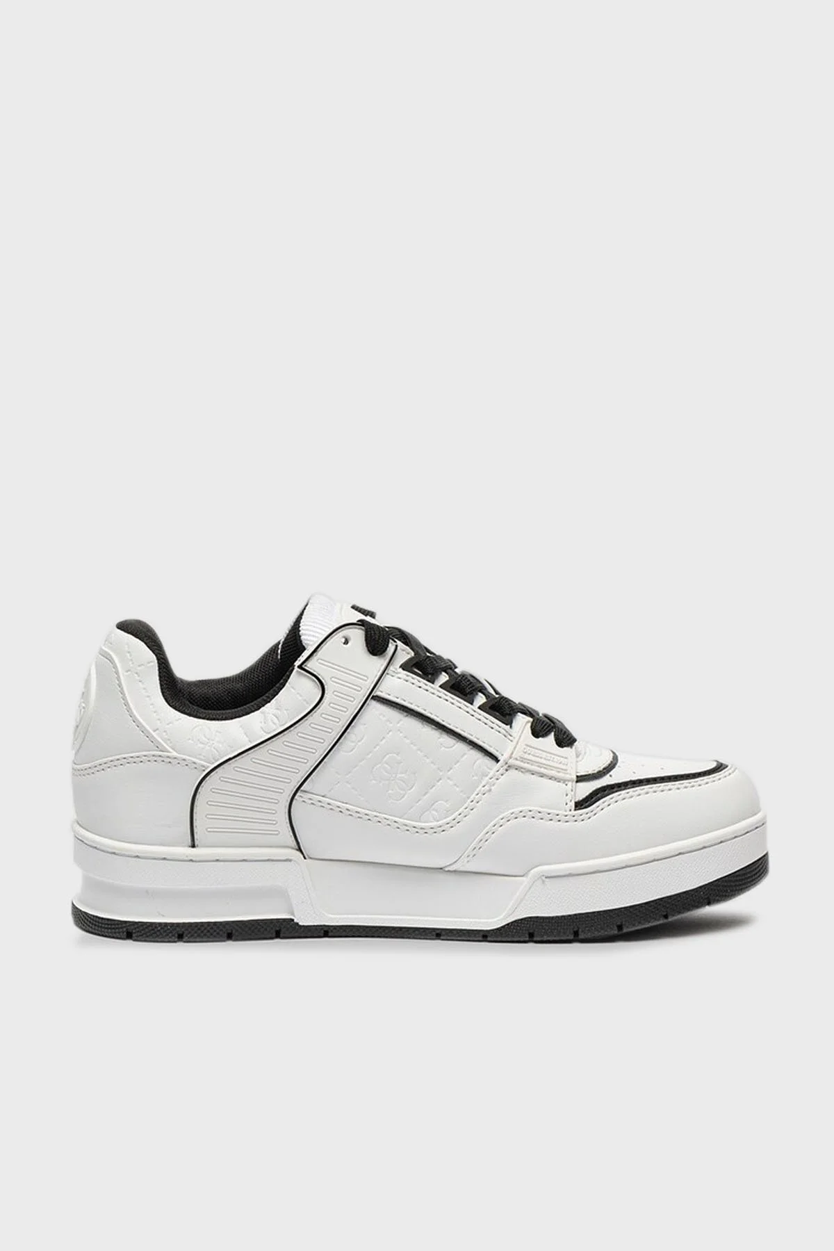 Guess Clelia Logolu Sneaker FLFCLEELE12 Bayan Ayakkabı FLFCLE ELE12 WHIBL BEYAZ-SİYAH - 8