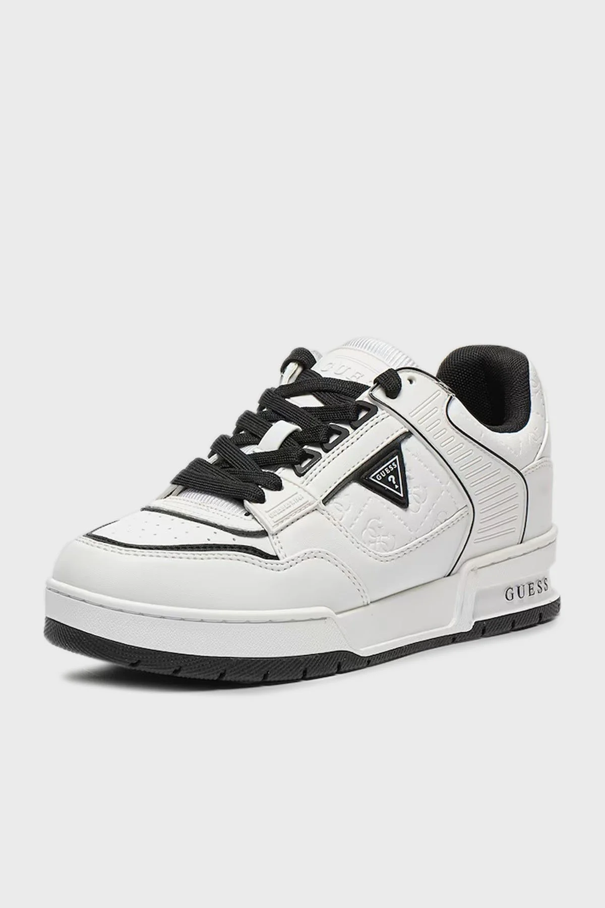 Guess Clelia Logolu Sneaker FLFCLEELE12 Bayan Ayakkabı FLFCLE ELE12 WHIBL BEYAZ-SİYAH - 10