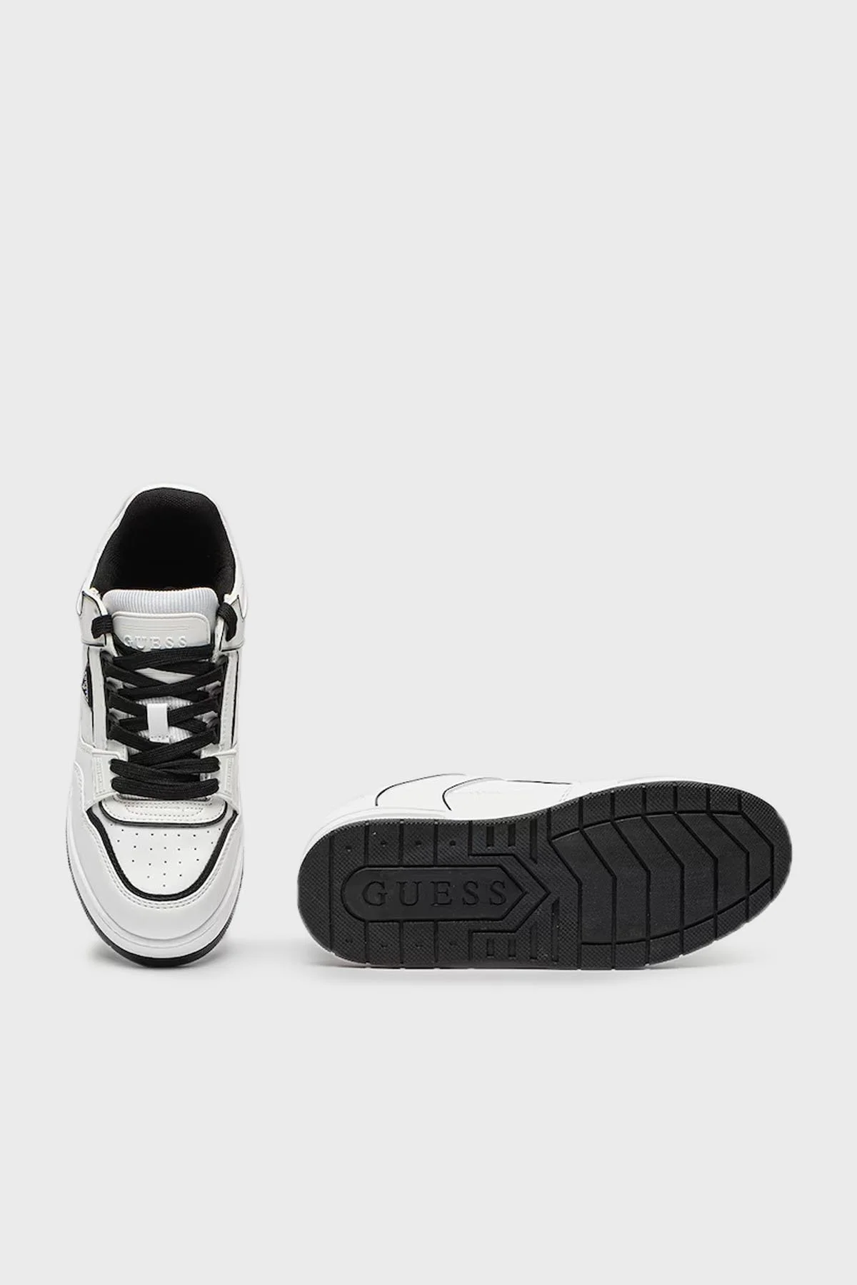 Guess Clelia Logolu Sneaker FLFCLEELE12 Bayan Ayakkabı FLFCLE ELE12 WHIBL BEYAZ-SİYAH - 12