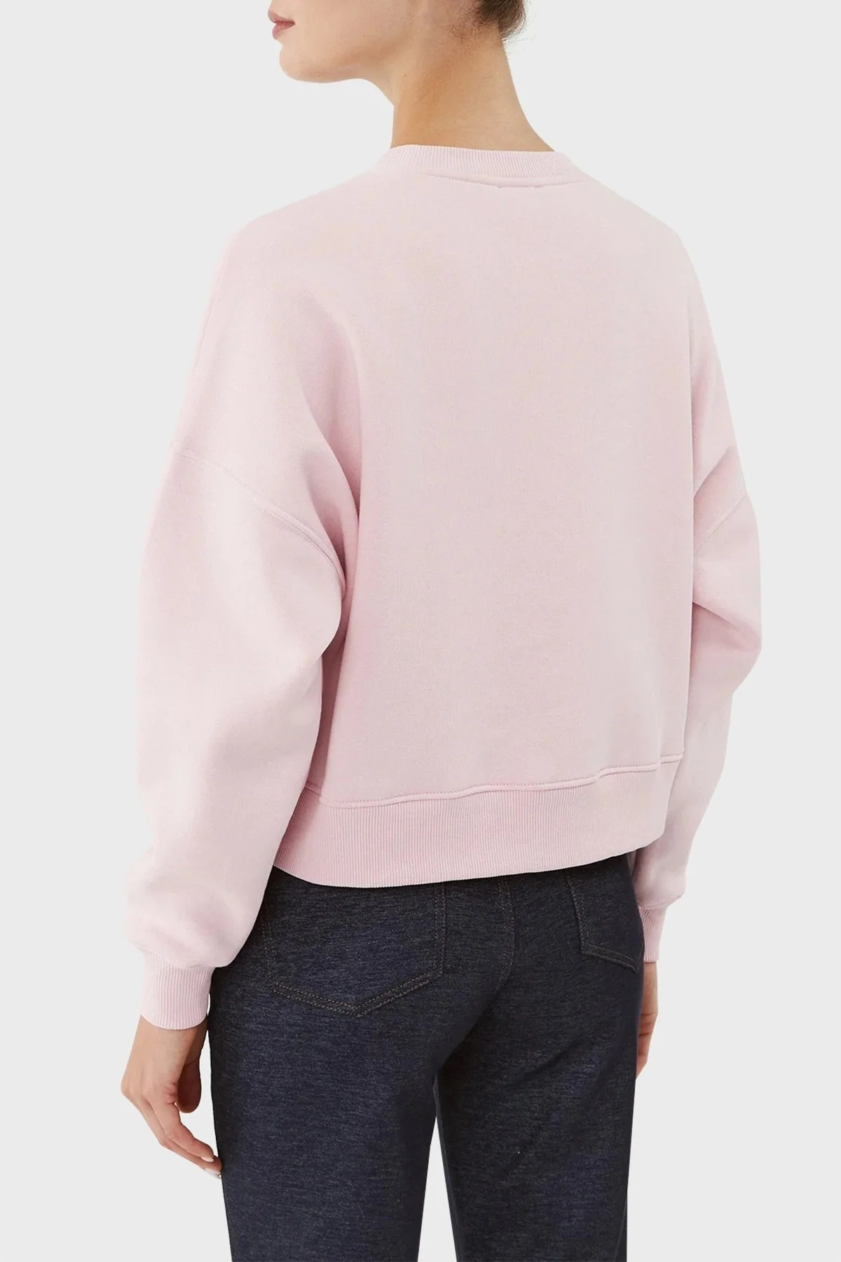 Guess Cn Lurex Pamuklu Regular Fit Bayan Sweat W3BQ11K9Z21 A613 PUDRA - 2