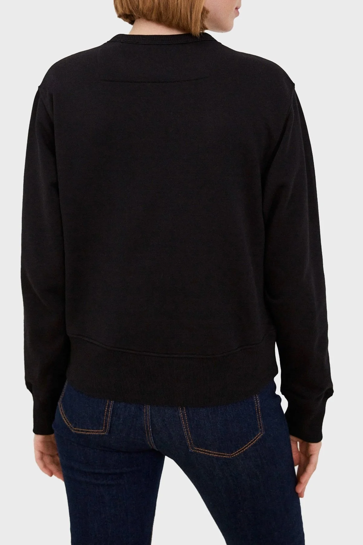 Guess Cn Original Pamuklu Regular Fit Bisiklet Yaka W2YQ16 KBA10 Bayan Sweat W2YQ16KBA10 JBLK SİYAH - 2