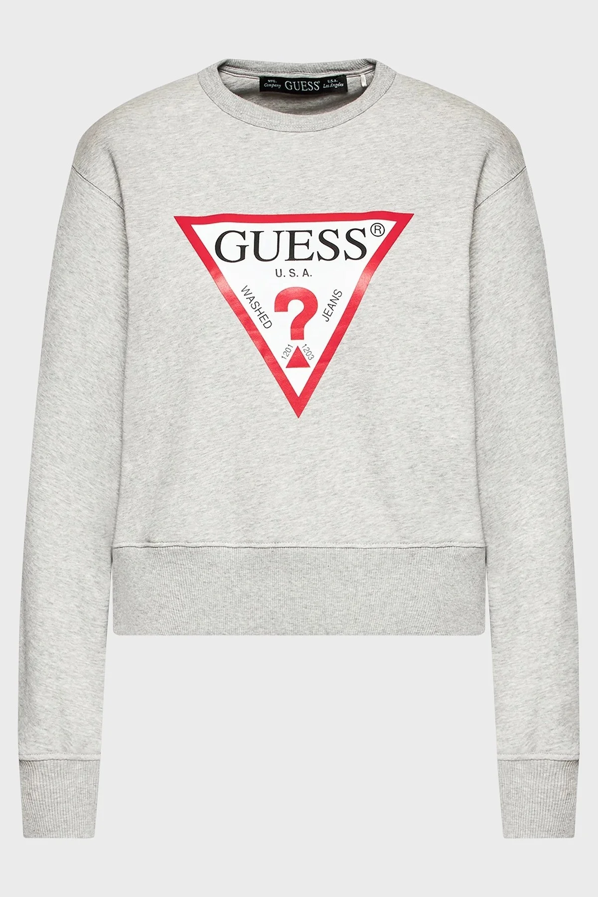 Guess Cn Original Pamuklu Regular Fit Bisiklet Yaka W2YQ16 KBA10 Bayan Sweat W2YQ16KBA10 LMGY GRİ - 5