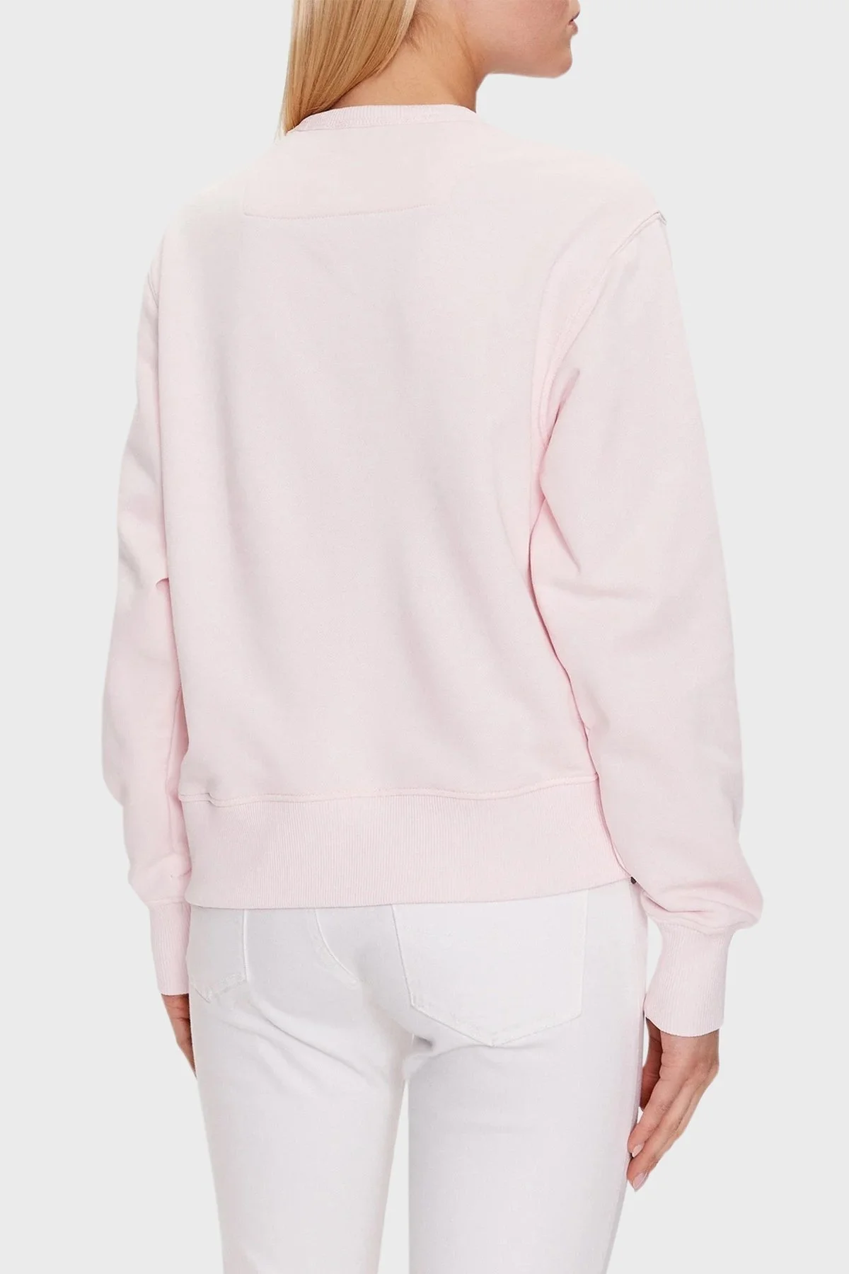 Guess Cn Original Pamuklu Regular Fit Bisiklet Yaka W2YQ16KBA11 Bayan Sweat W2YQ16 KBA11 A60W PUDRA - 8