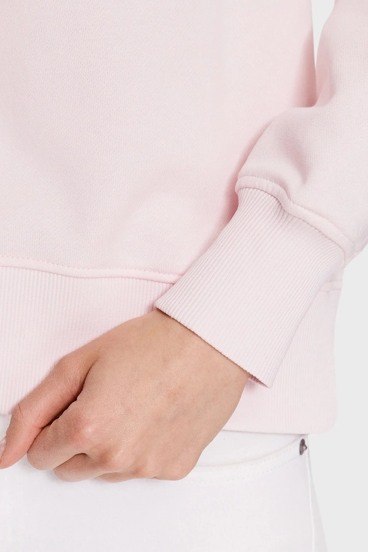 Guess Cn Original Pamuklu Regular Fit Bisiklet Yaka W2YQ16KBA11 Bayan Sweat W2YQ16 KBA11 A60W PUDRA - 10