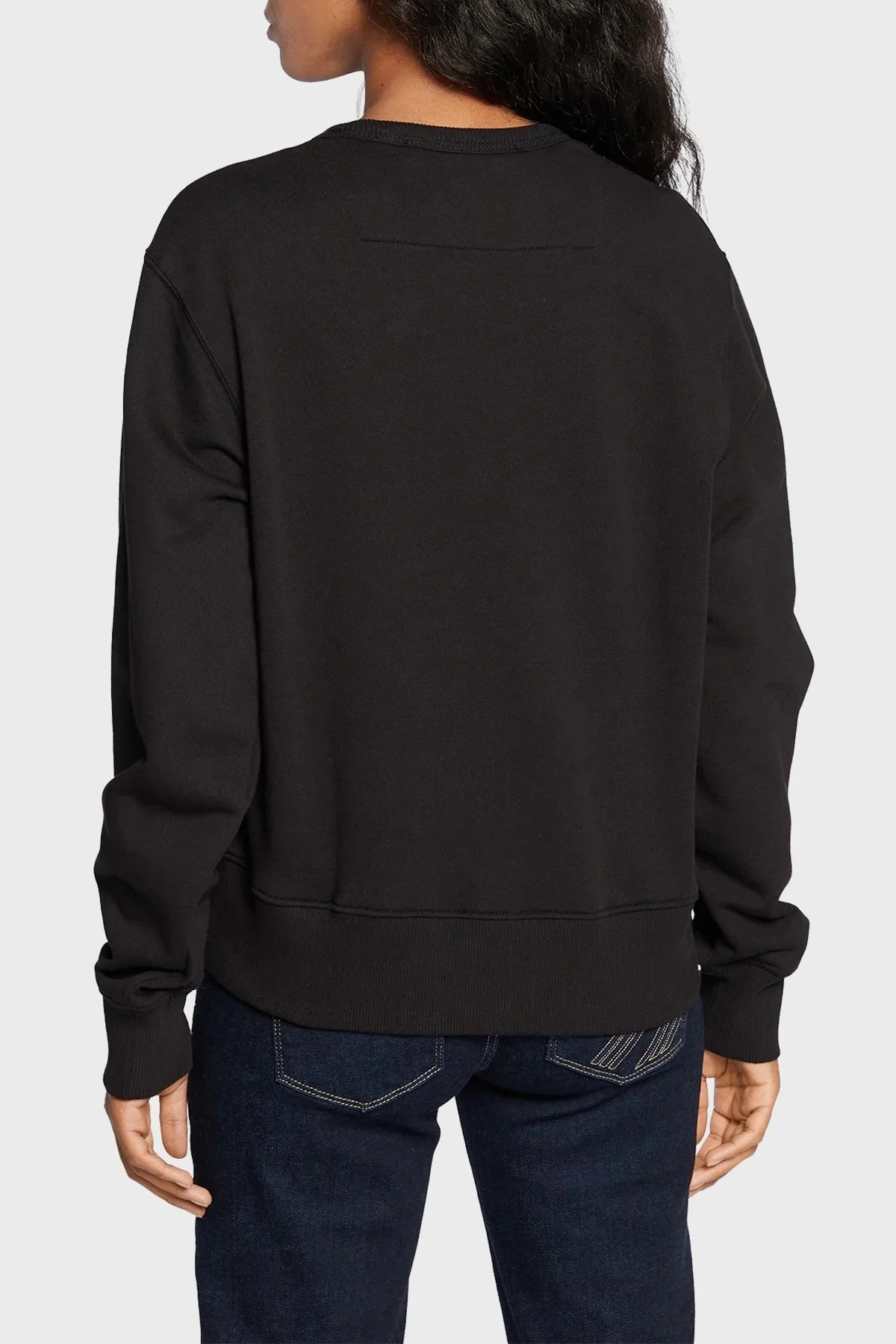 Guess Cn Original Pamuklu Regular Fit Bisiklet Yaka W2YQ16KBA11 Bayan Sweat W2YQ16 KBA11 JBLK SİYAH - 3