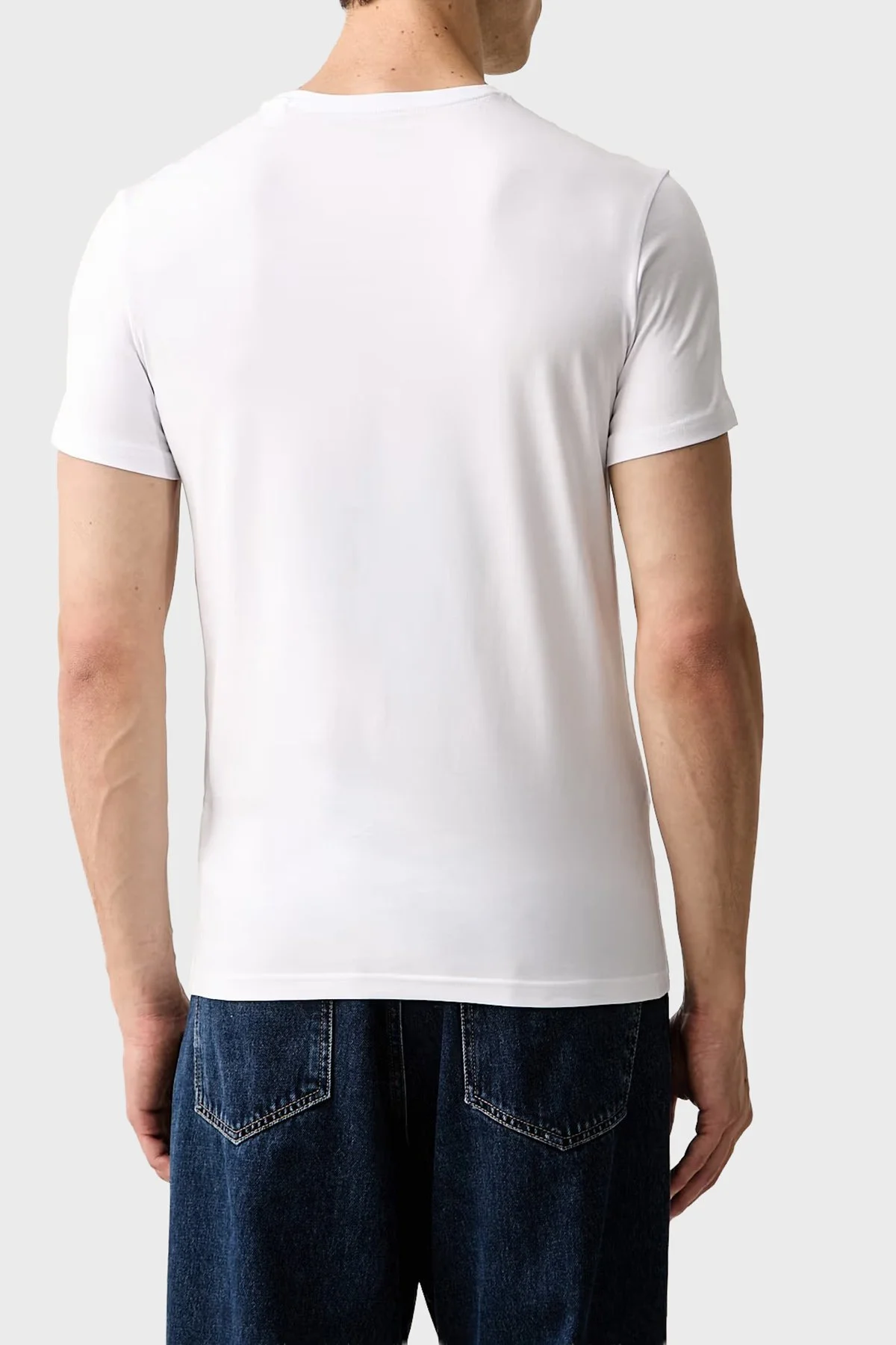 Guess Cn Ss Core Pamuklu Regular Fit Bisiklet Yaka Erkek M6YI24K3728 T Shirt M6YI24 K3728 G011 Beyaz - 3